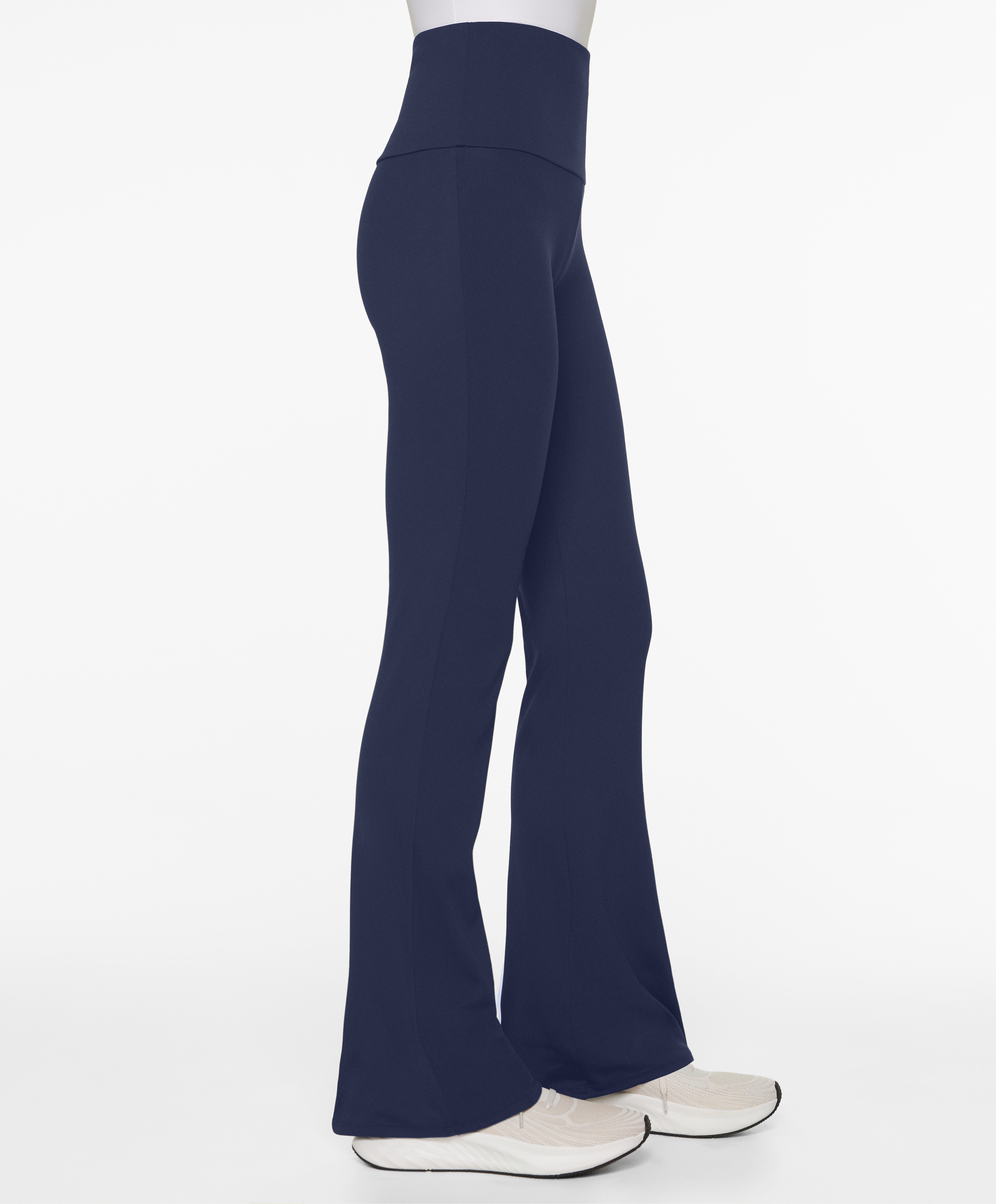 High-rise comfortlux flare trousers