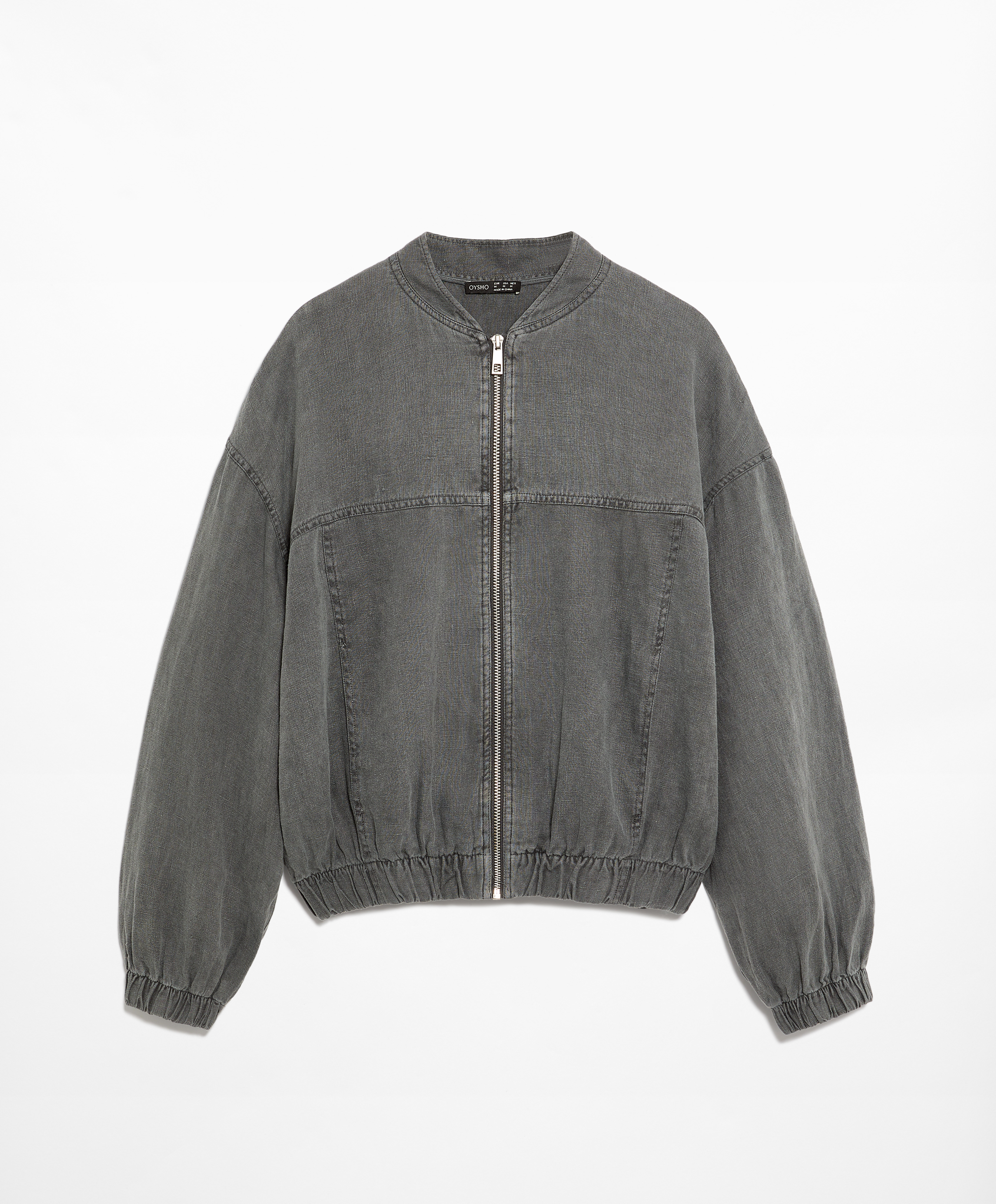 100% linen bomber jacket