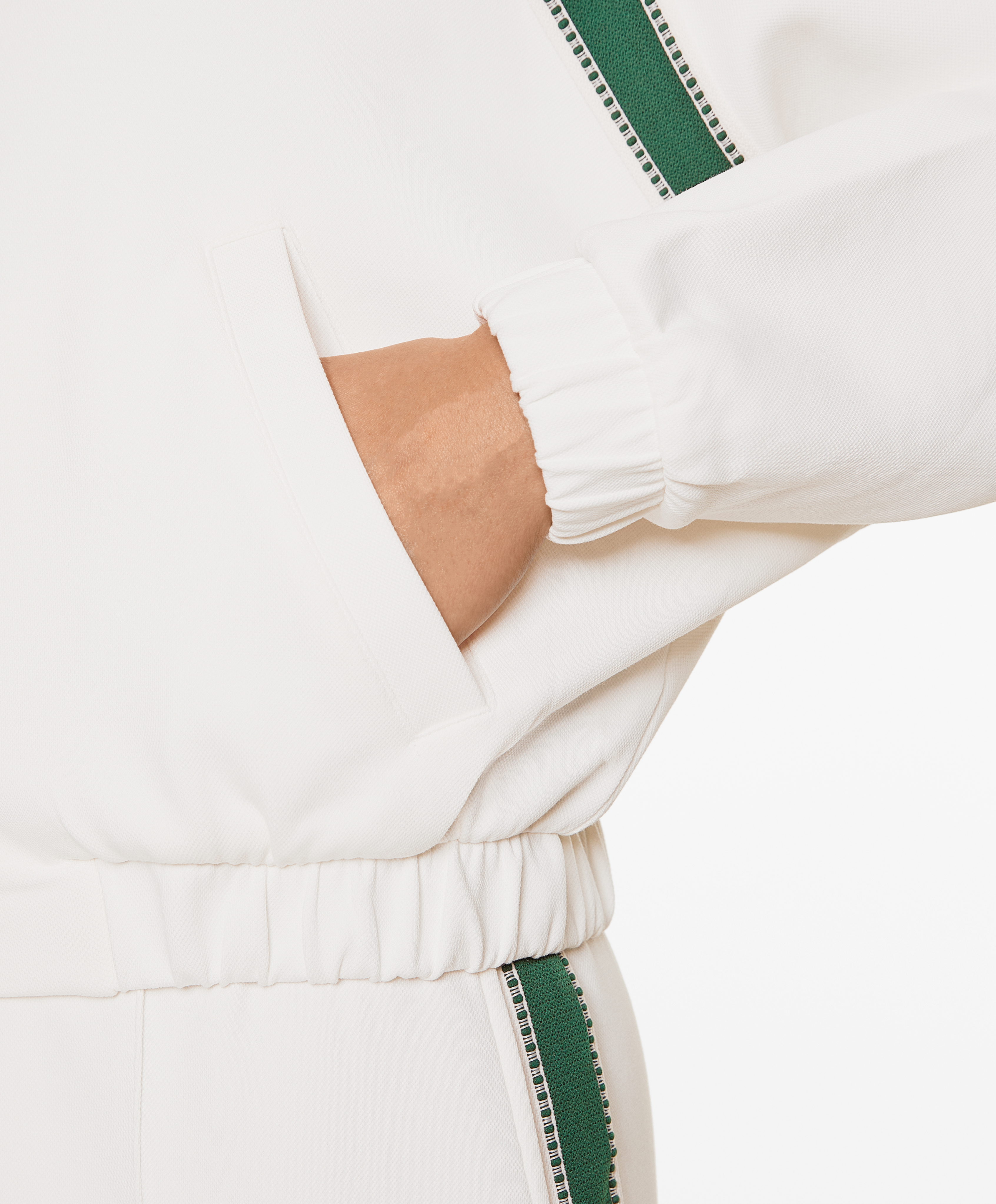 Cotton blend piqué jacket