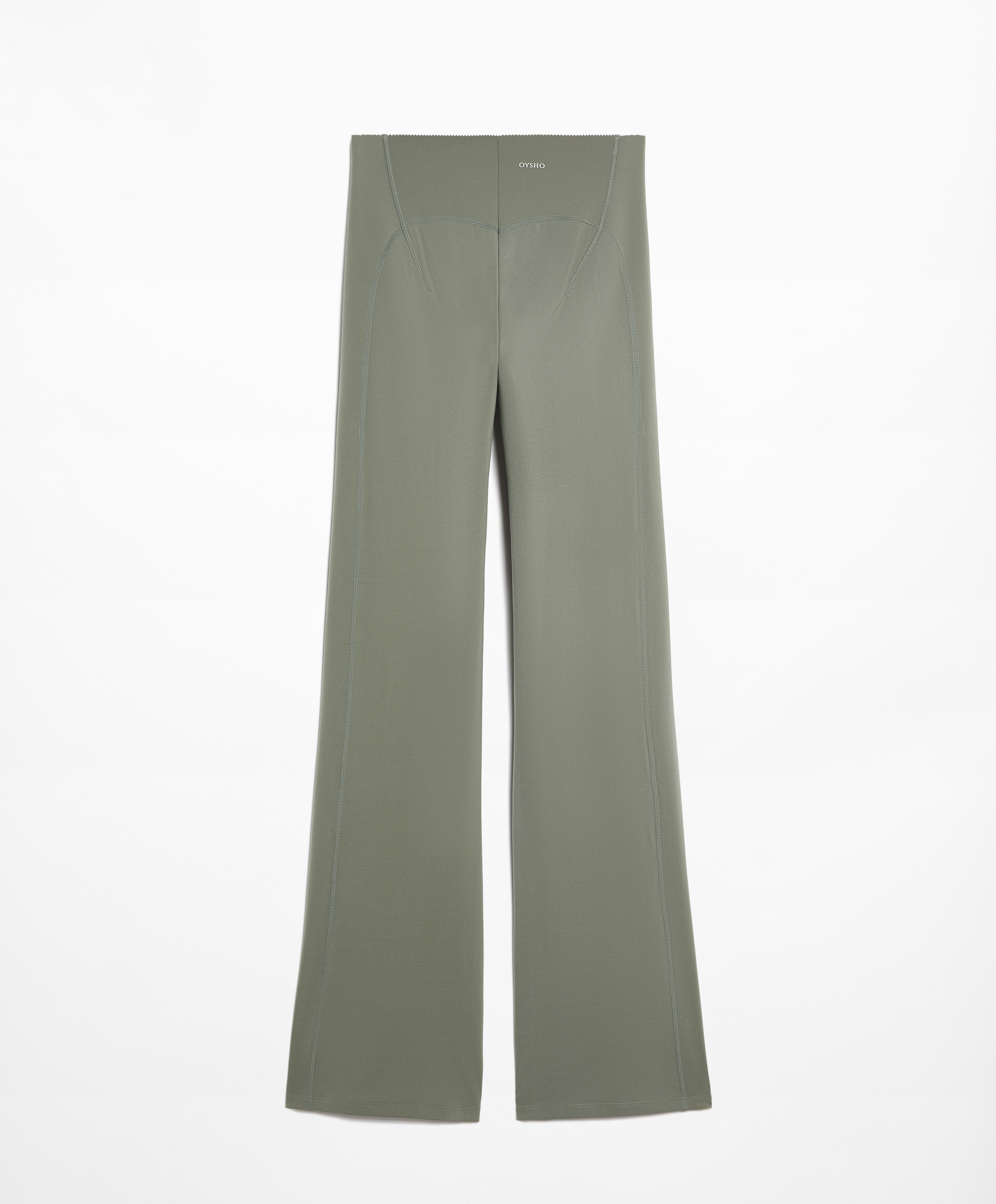 Raise up core control compressive flare trousers