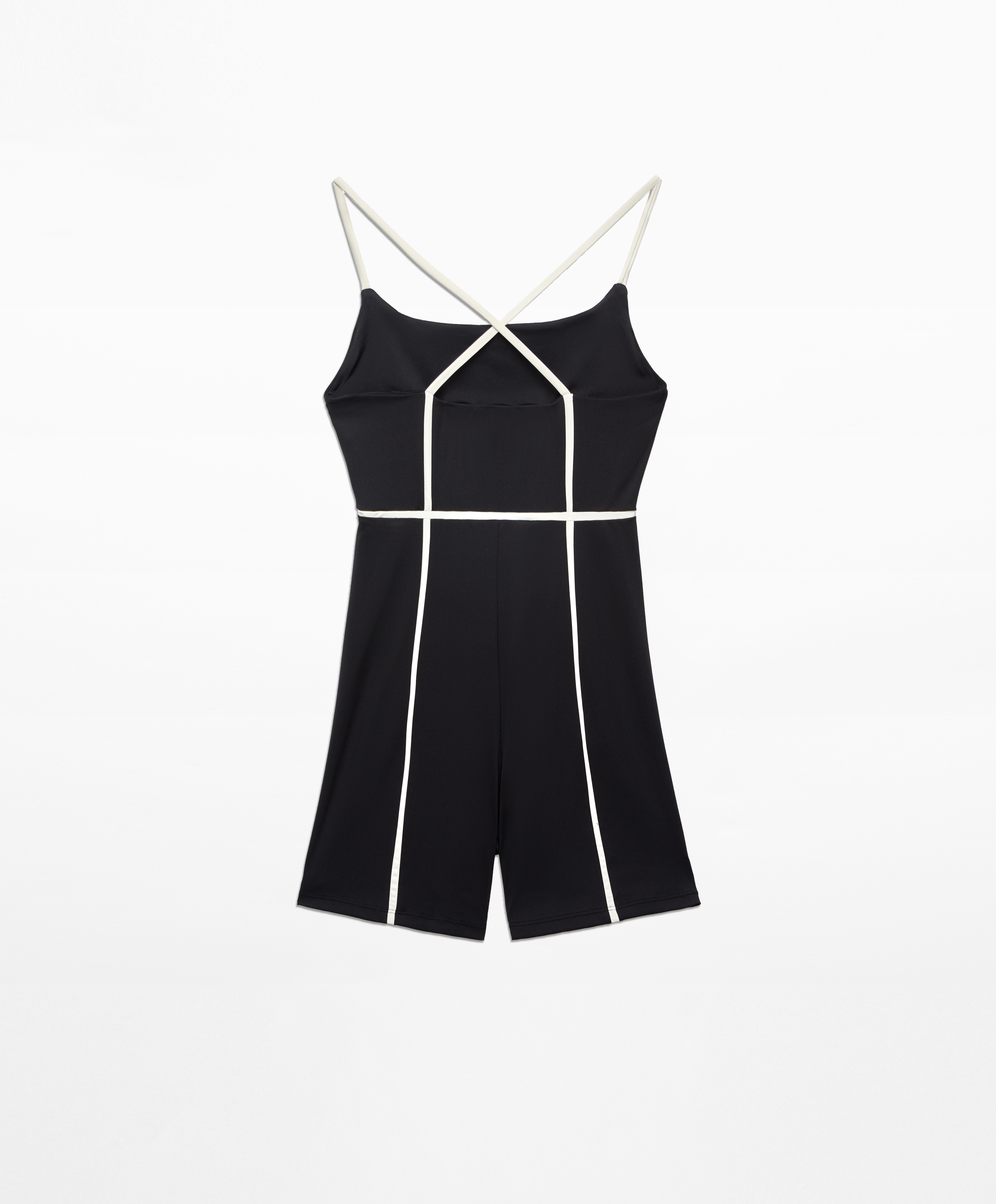 Comfortlux piping short jumpsuit