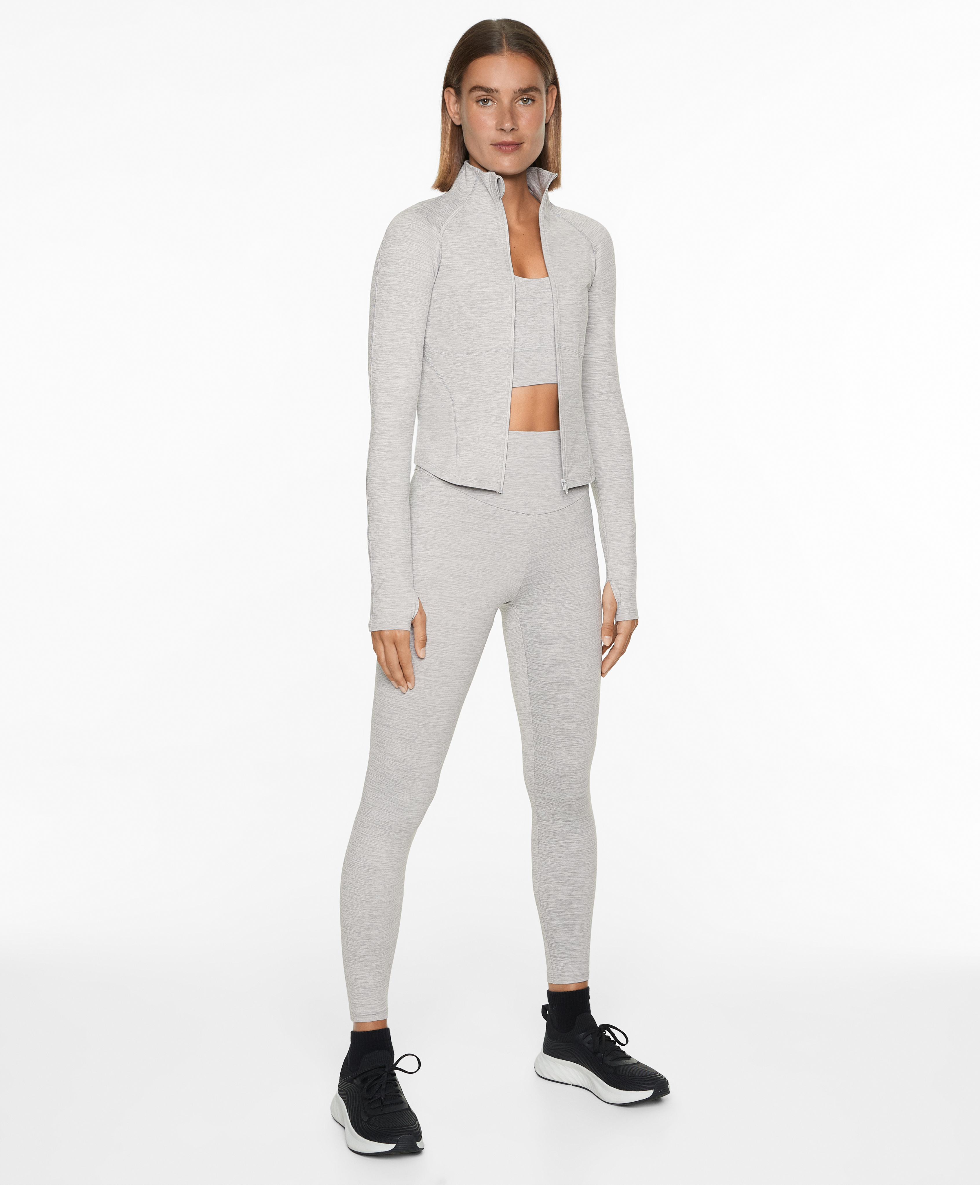 Light and warm short technical jacket