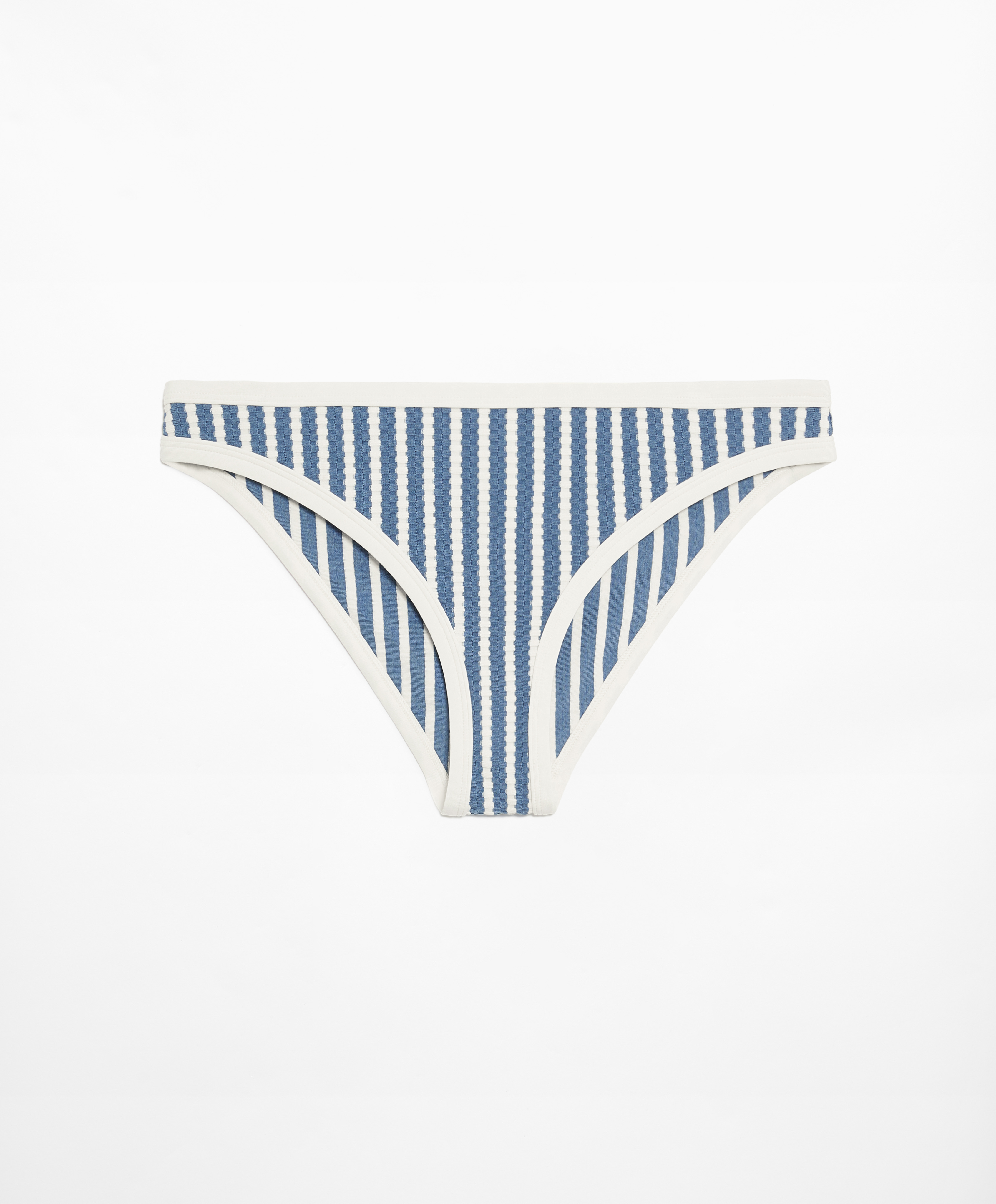 Trim textured stripe classic bikini briefs