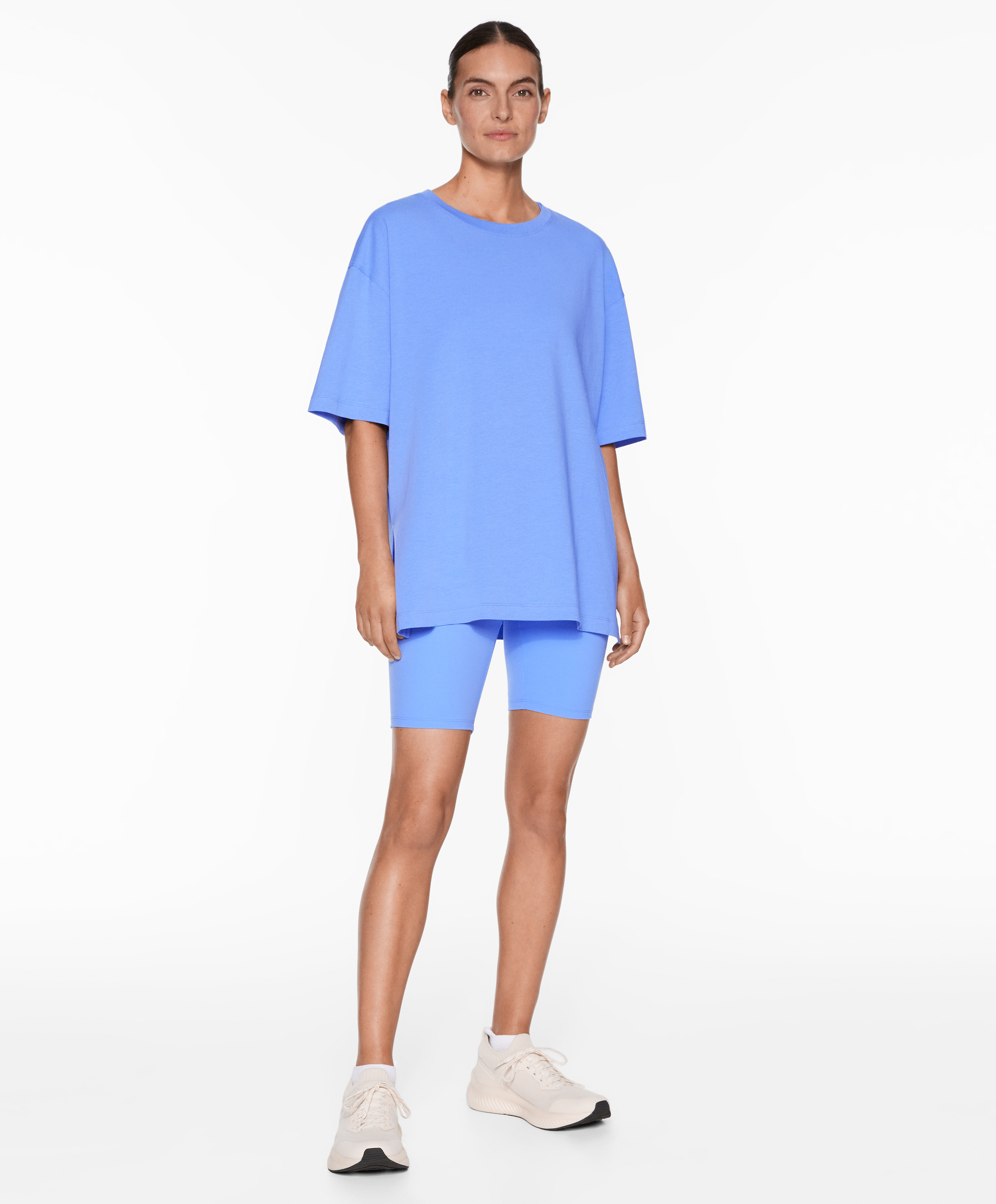 Short sleeve cotton blend T-shirt