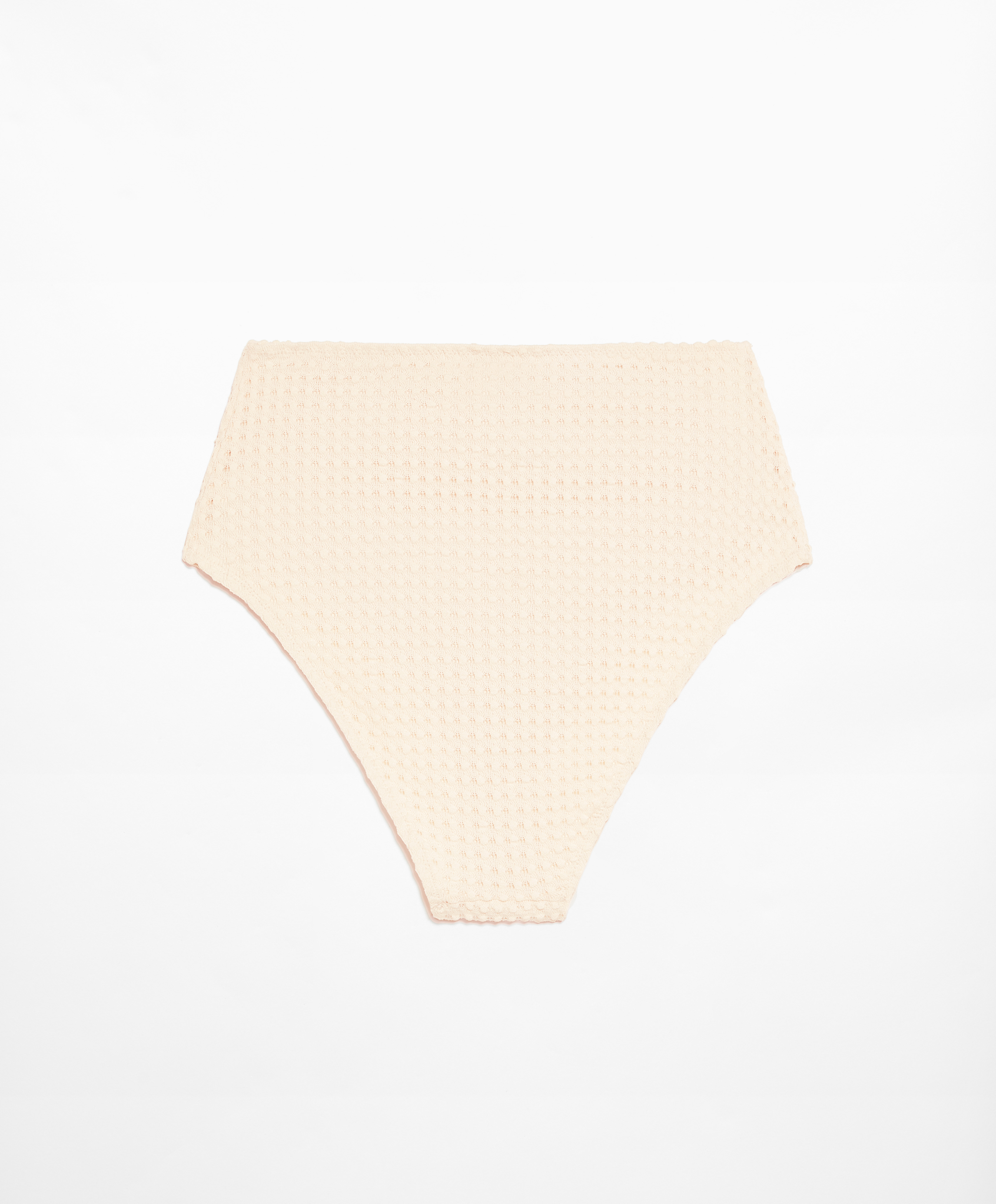 Bubble textured high-waisted bikini briefs