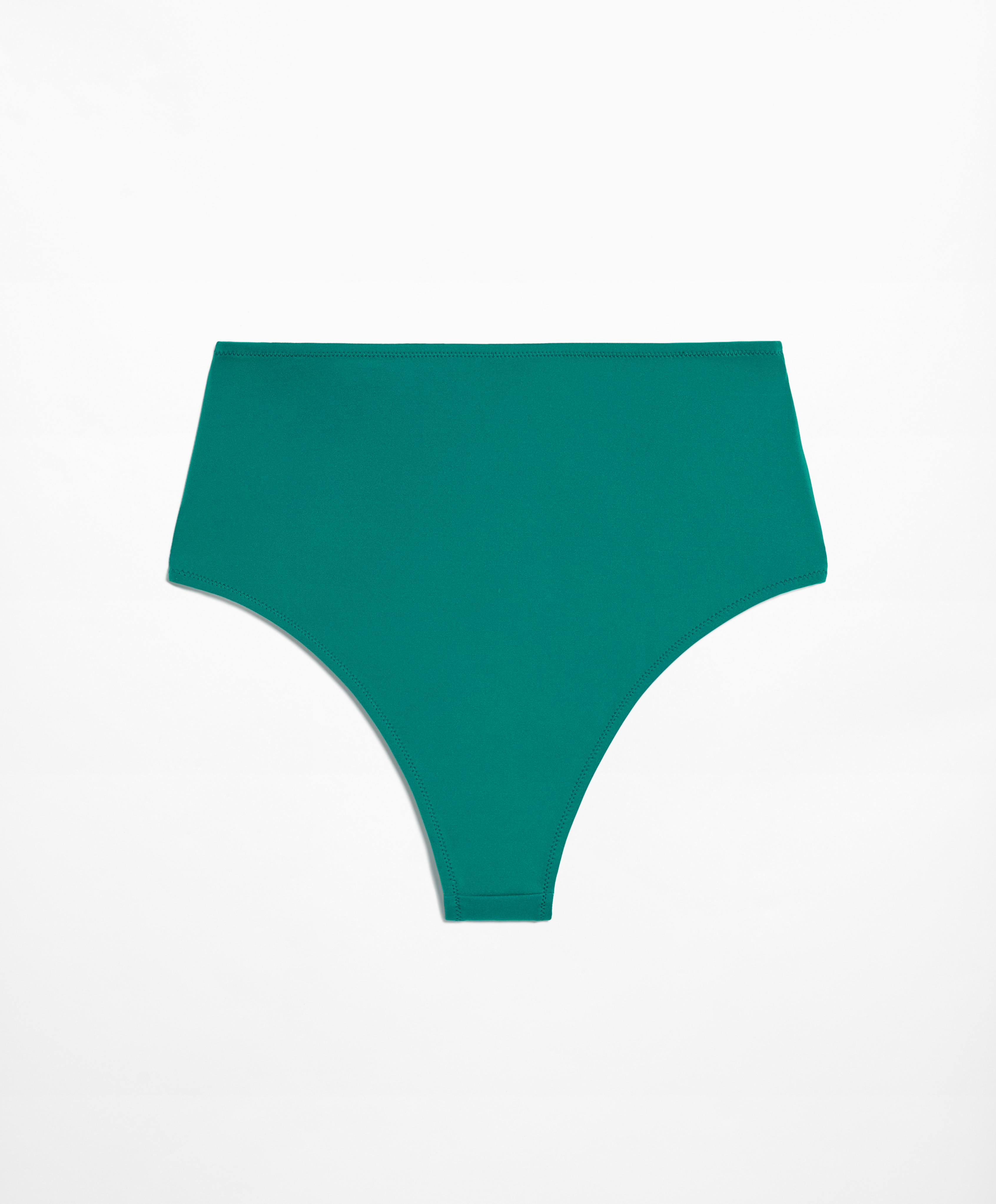 Shapewear-effect high-coverage bikini briefs