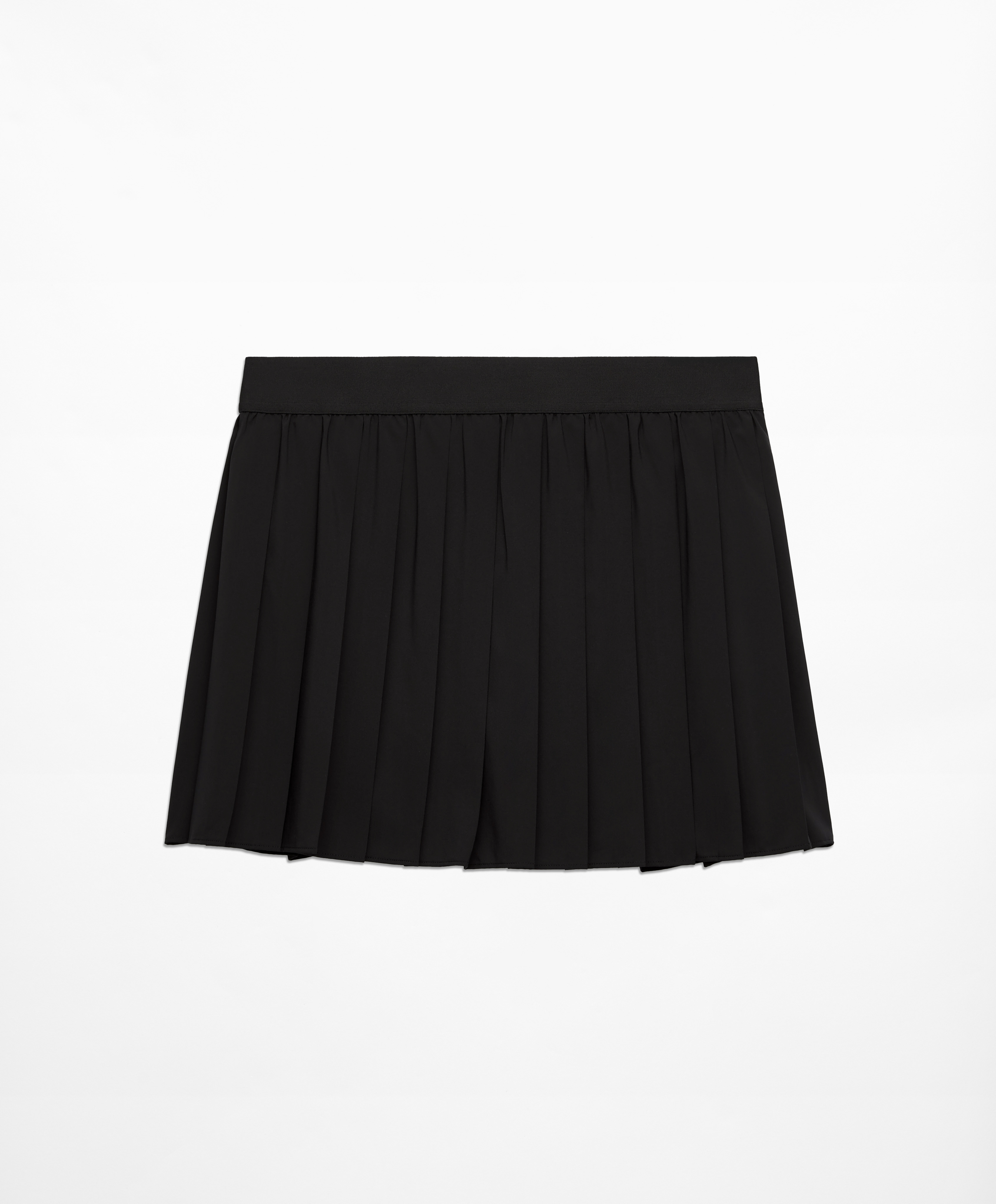 Pleated compressive skirt