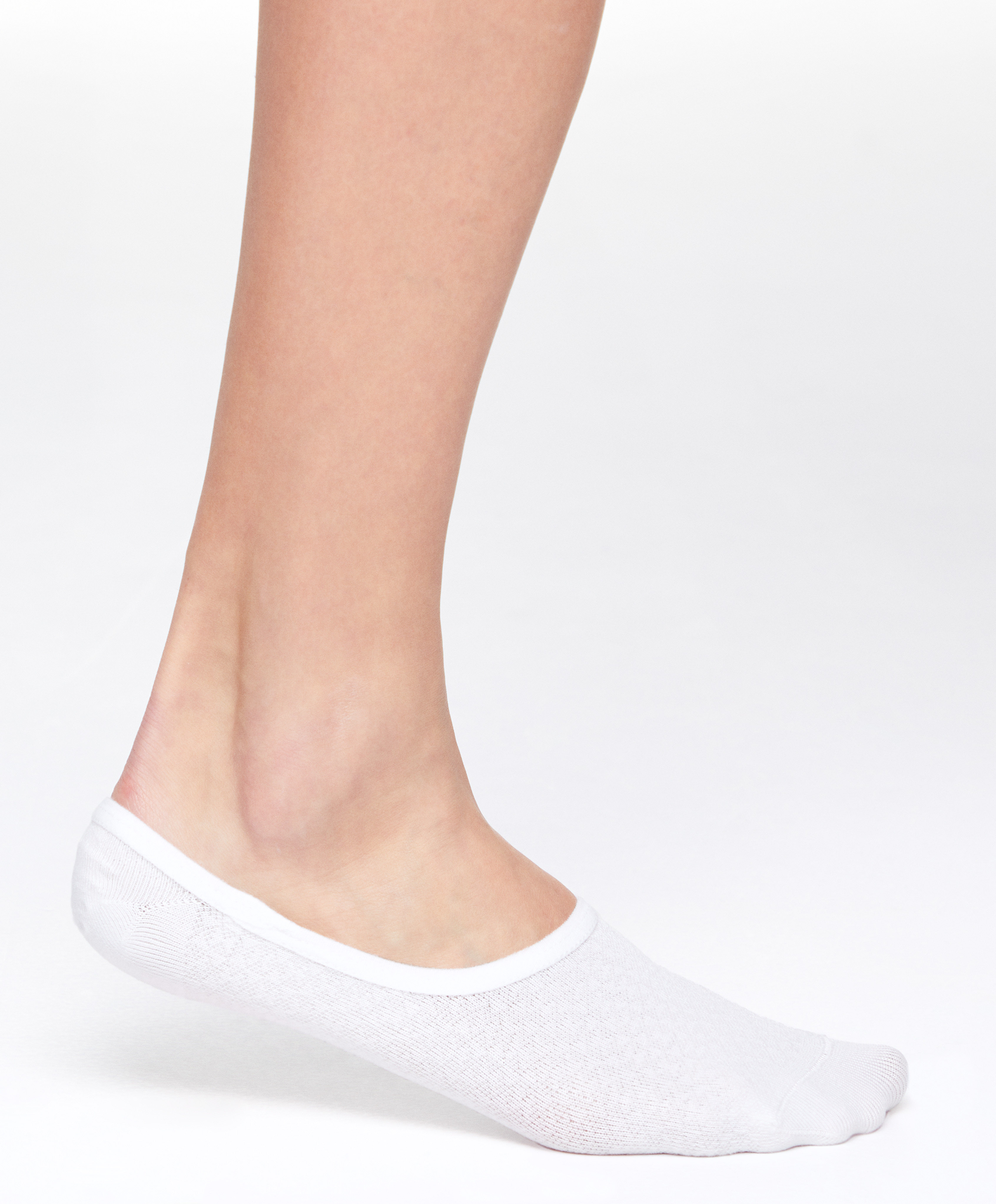 3 pairs of medium-cut invisible polyamide blend sports trainer socks