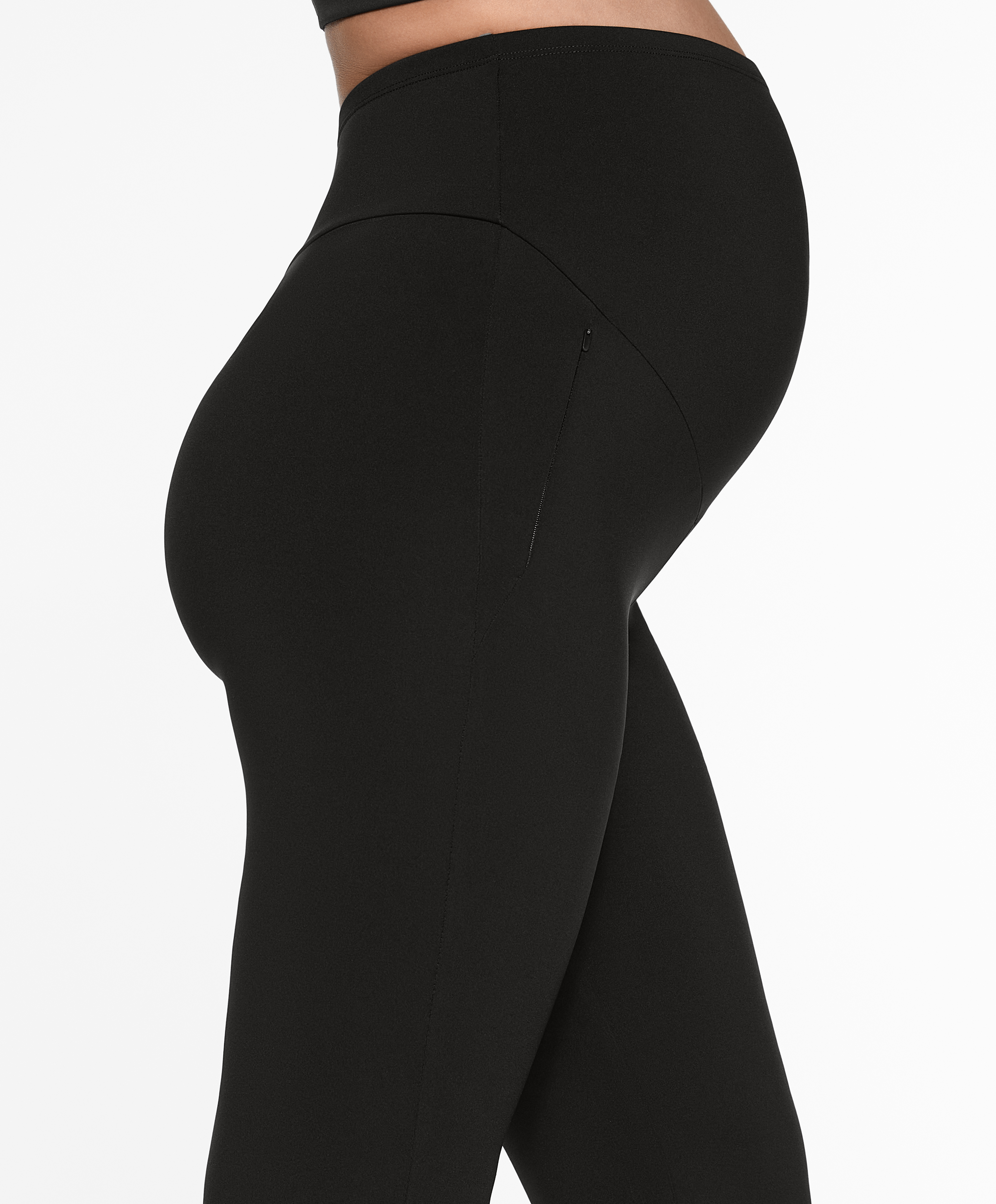 Warm maternity flare trousers