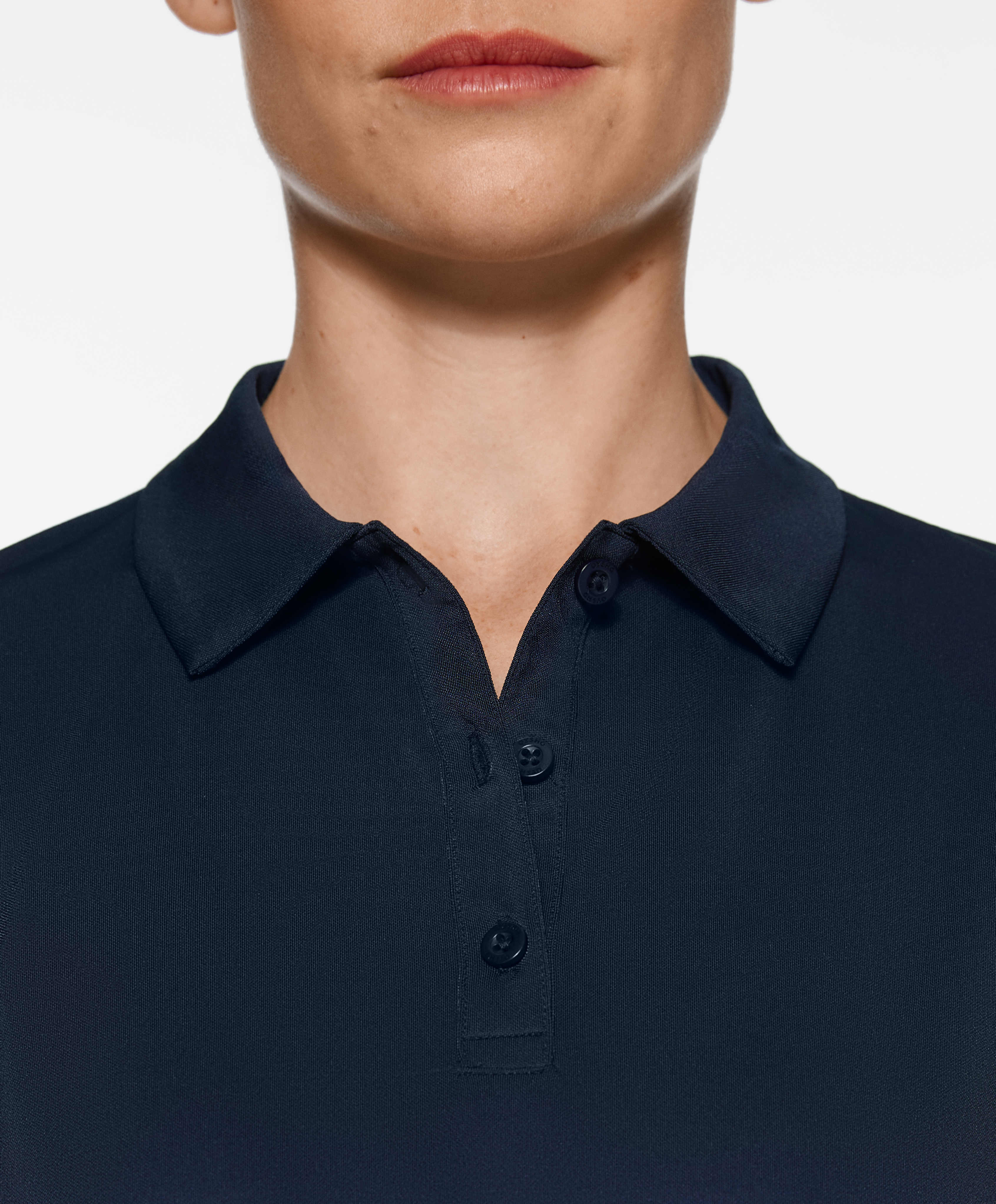 Short-sleeved technical polo shirt
