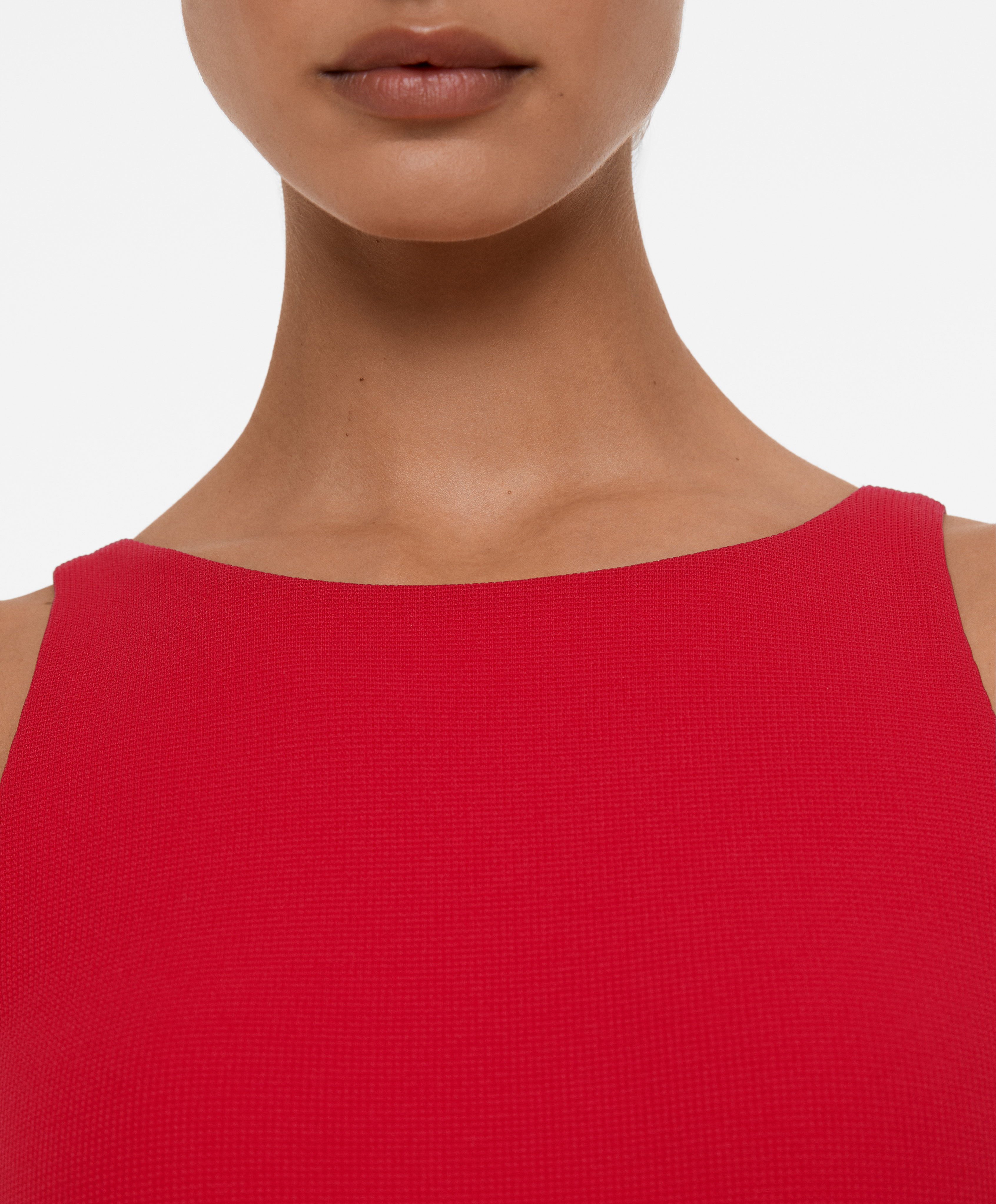 Halter piqué swimsuit