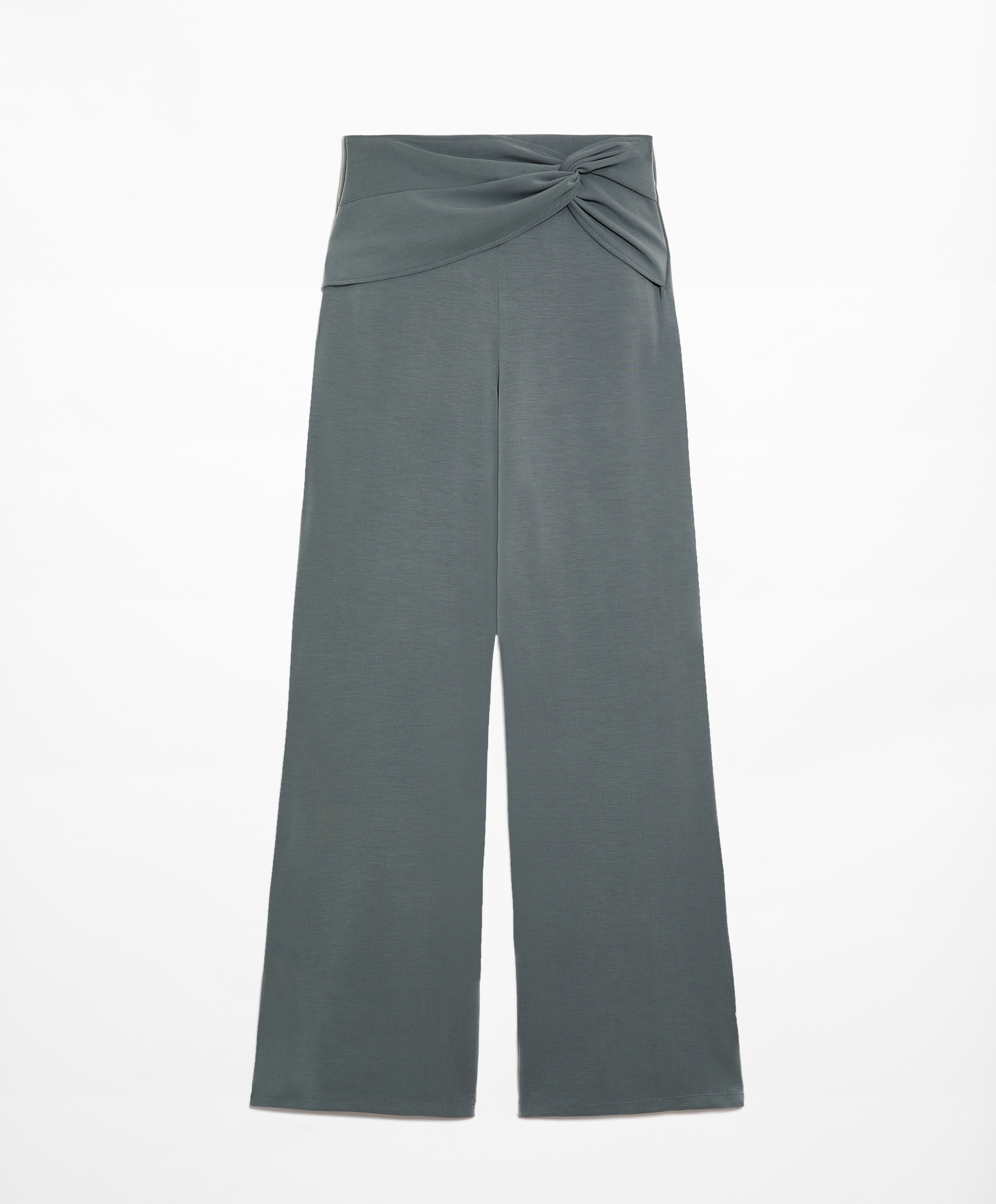 Flare trousers with modal