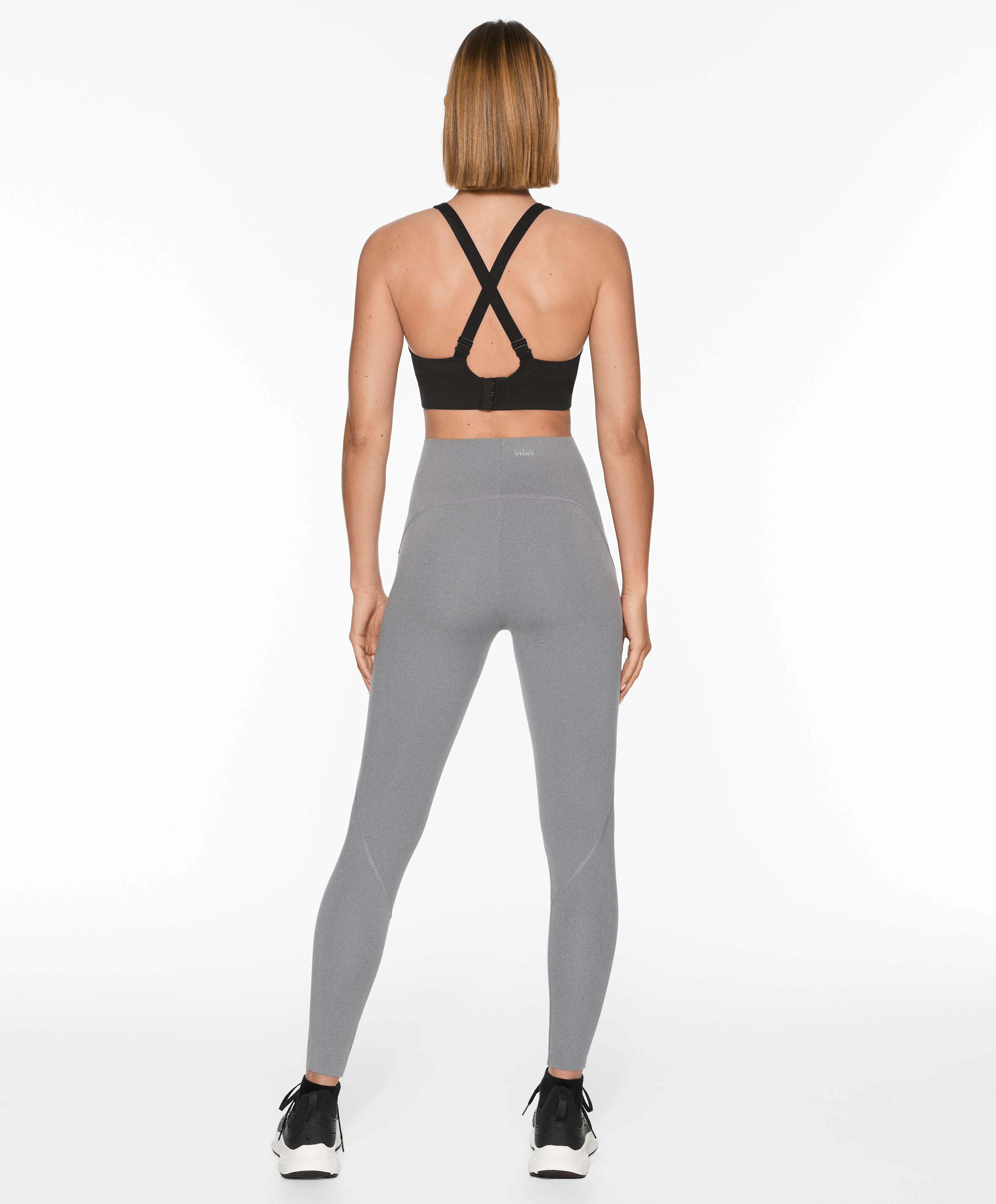 Basic compressive ankle-length leggings