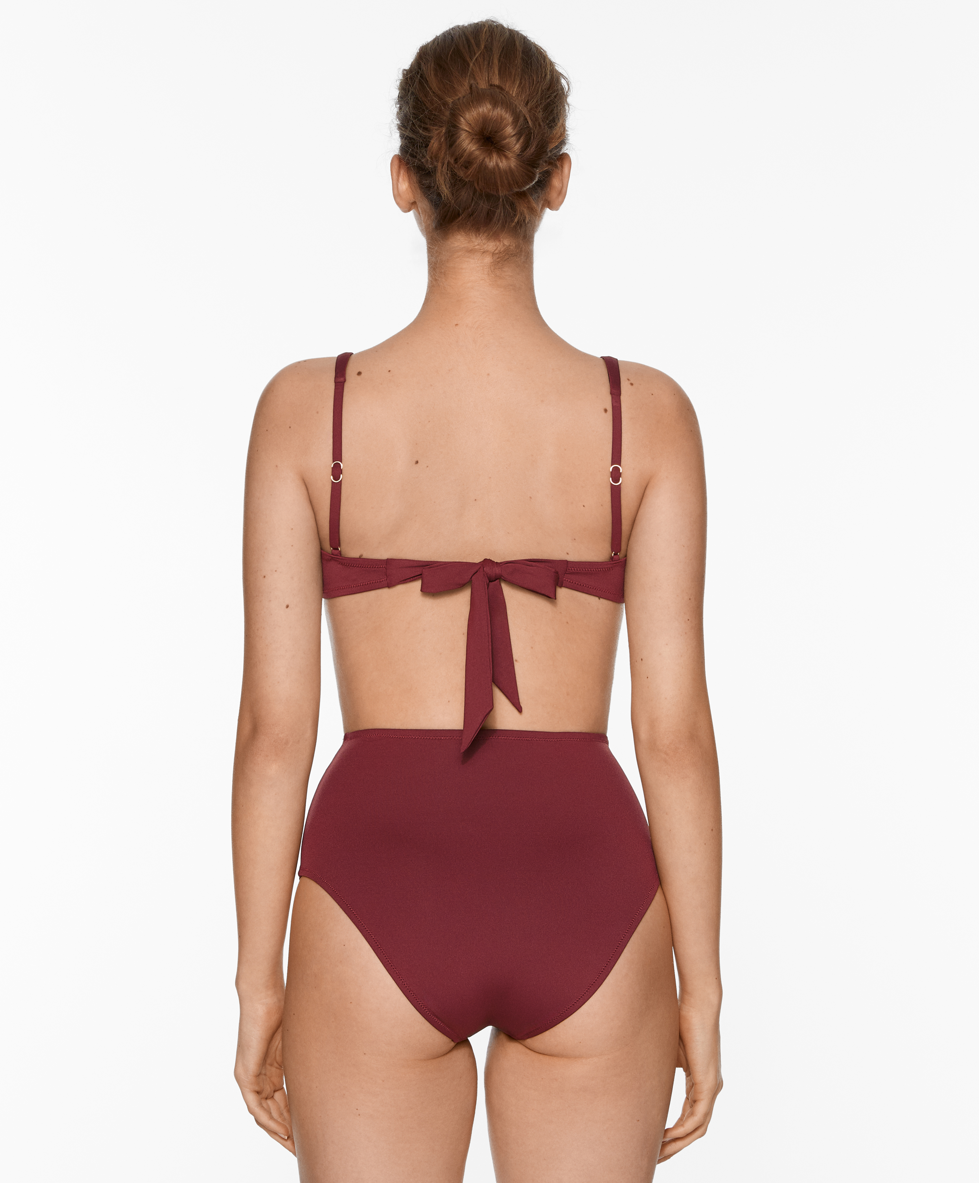 High-coverage bikini briefs