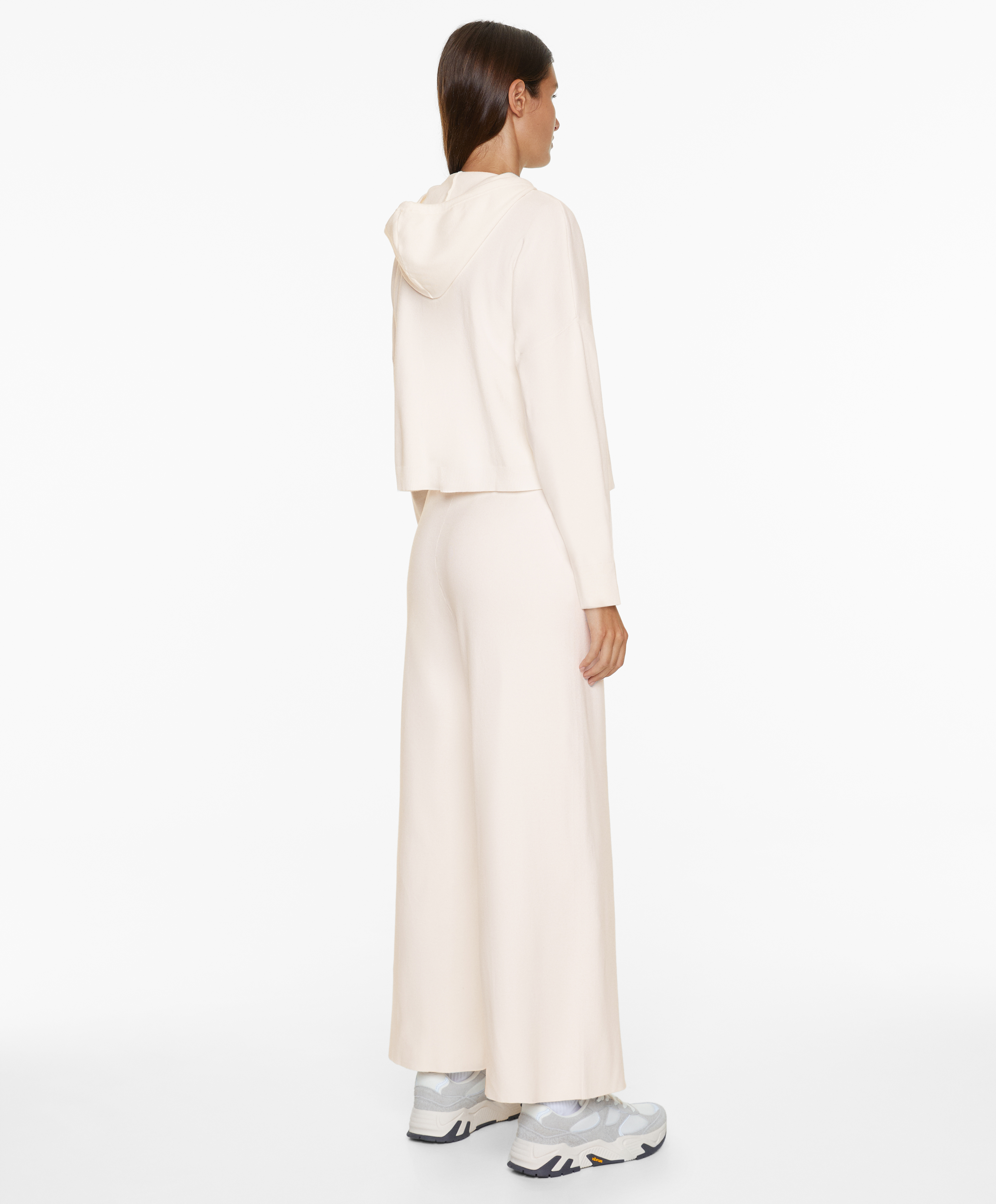 Straight fit knit trousers