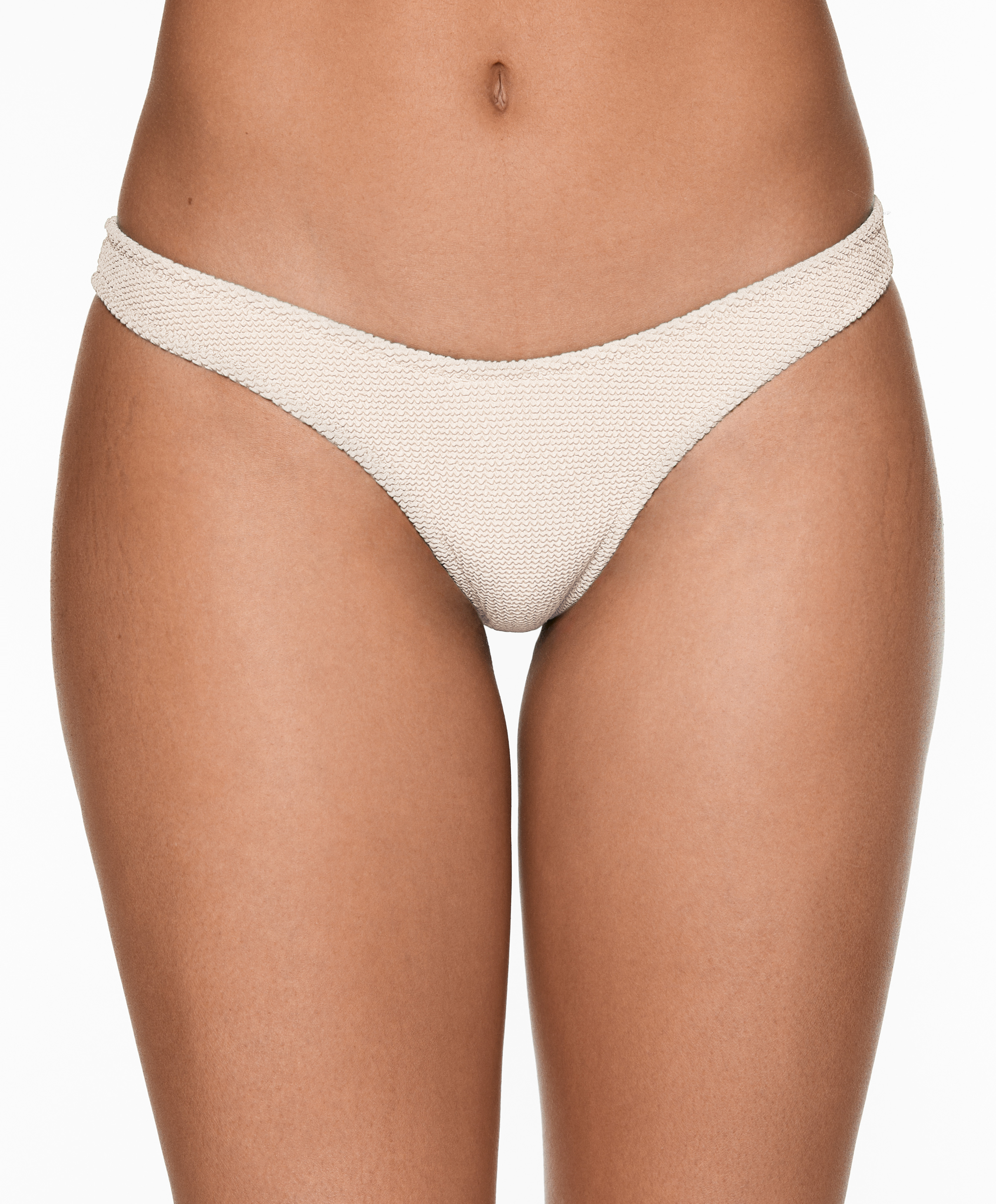 U-cut crinkle Brazilian bikini briefs