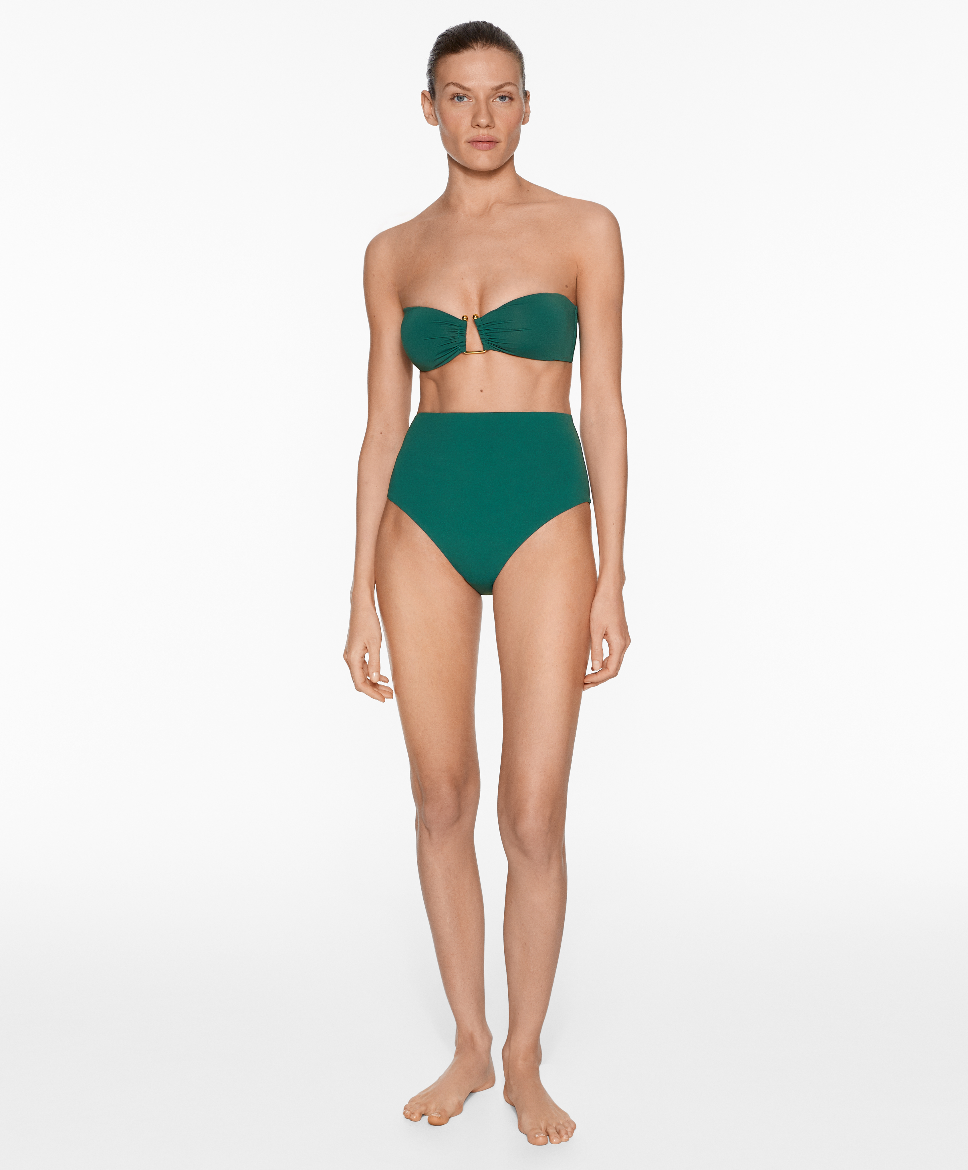 High-coverage bikini briefs