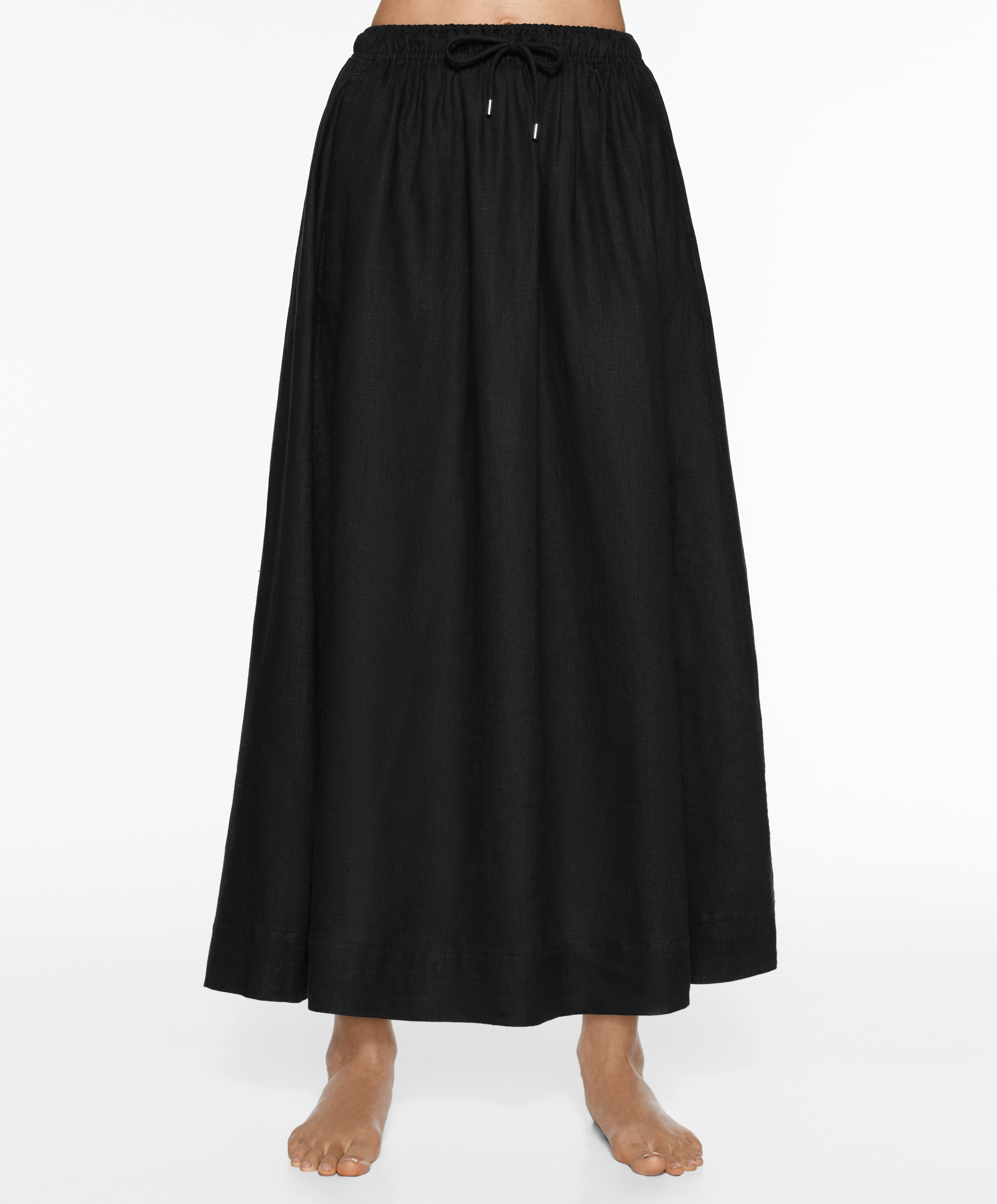 Long 100% linen skirt