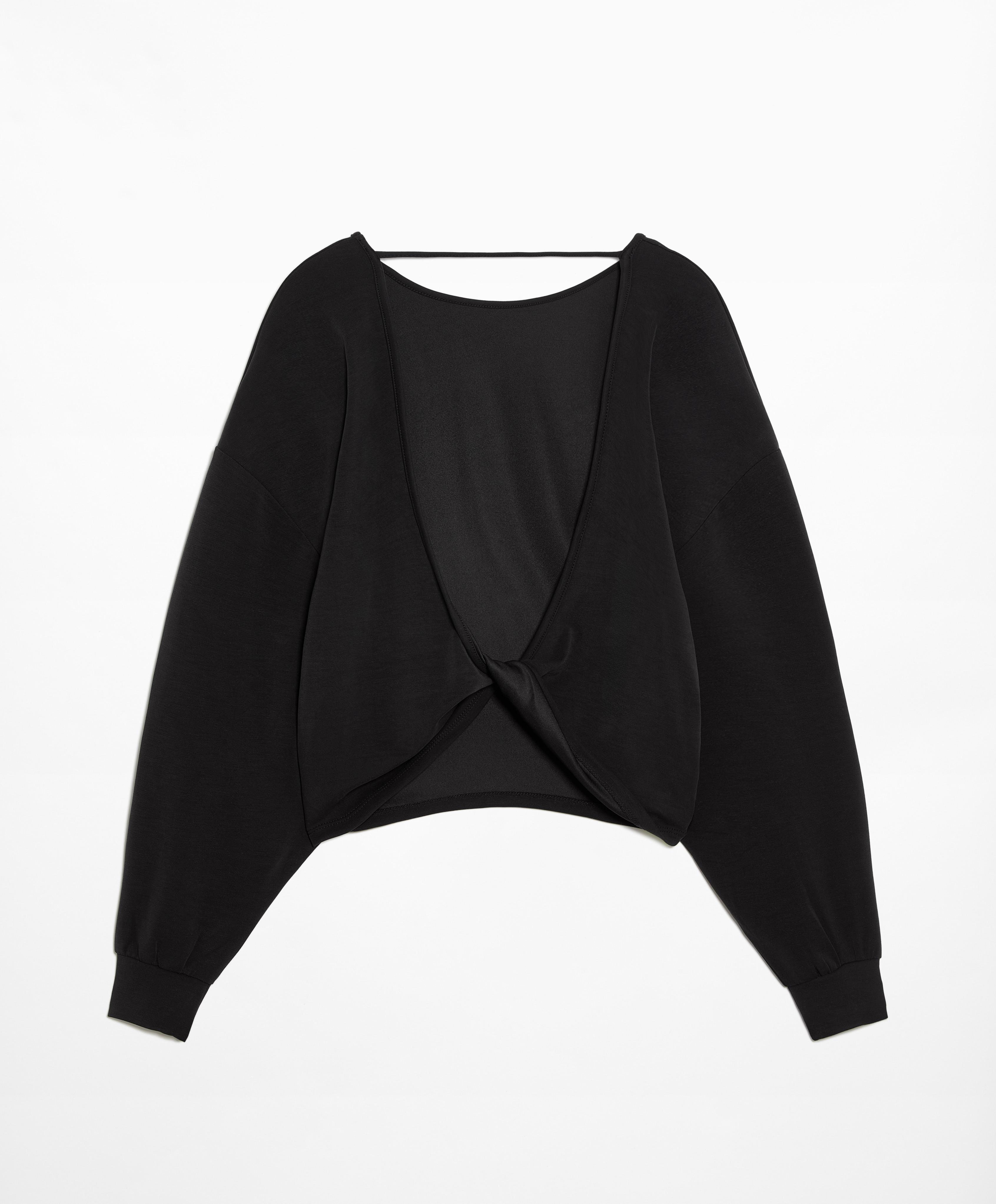 Wrap sweatshirt with modal