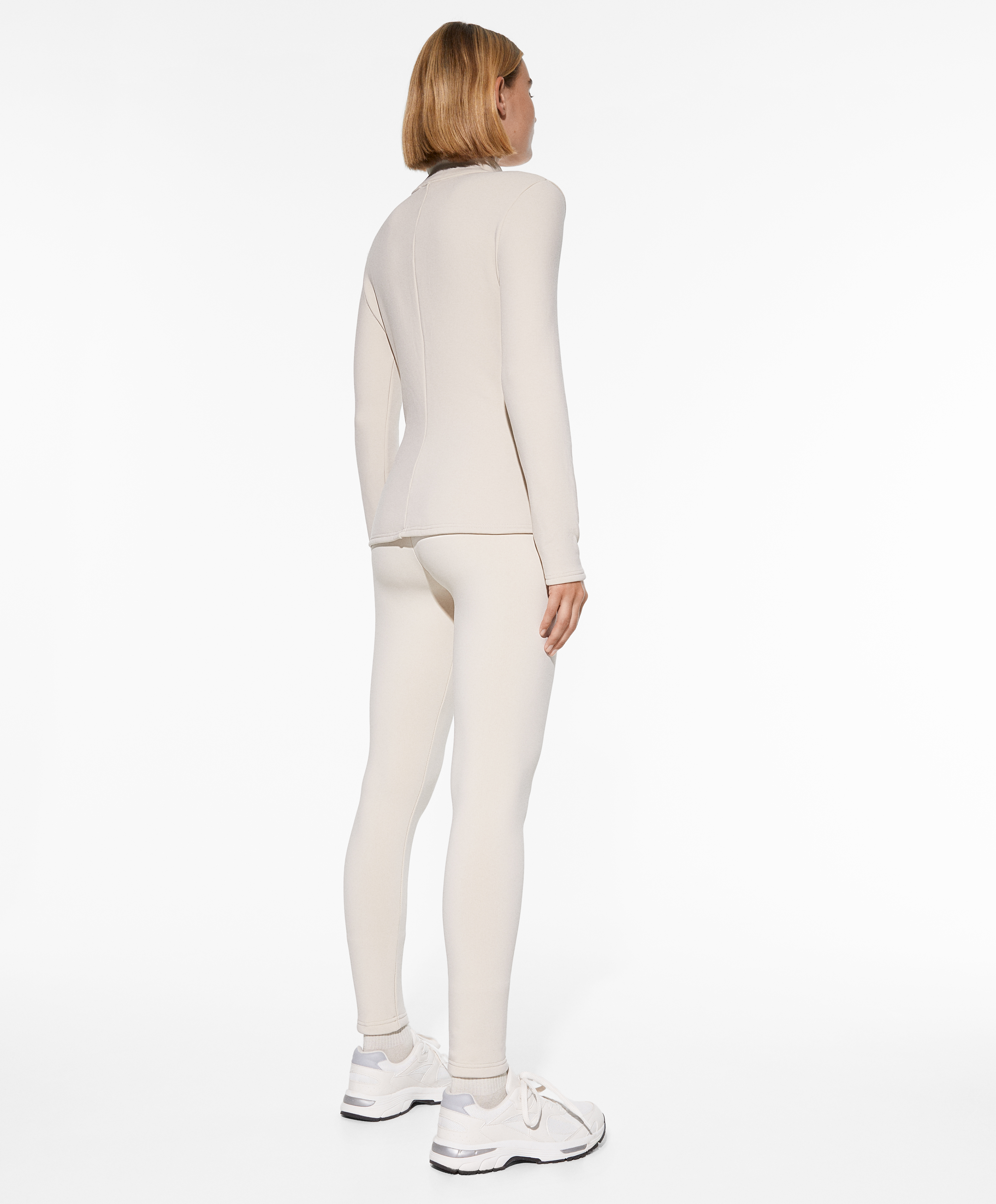Super-extra-warm seamless 65cm ankle-length leggings