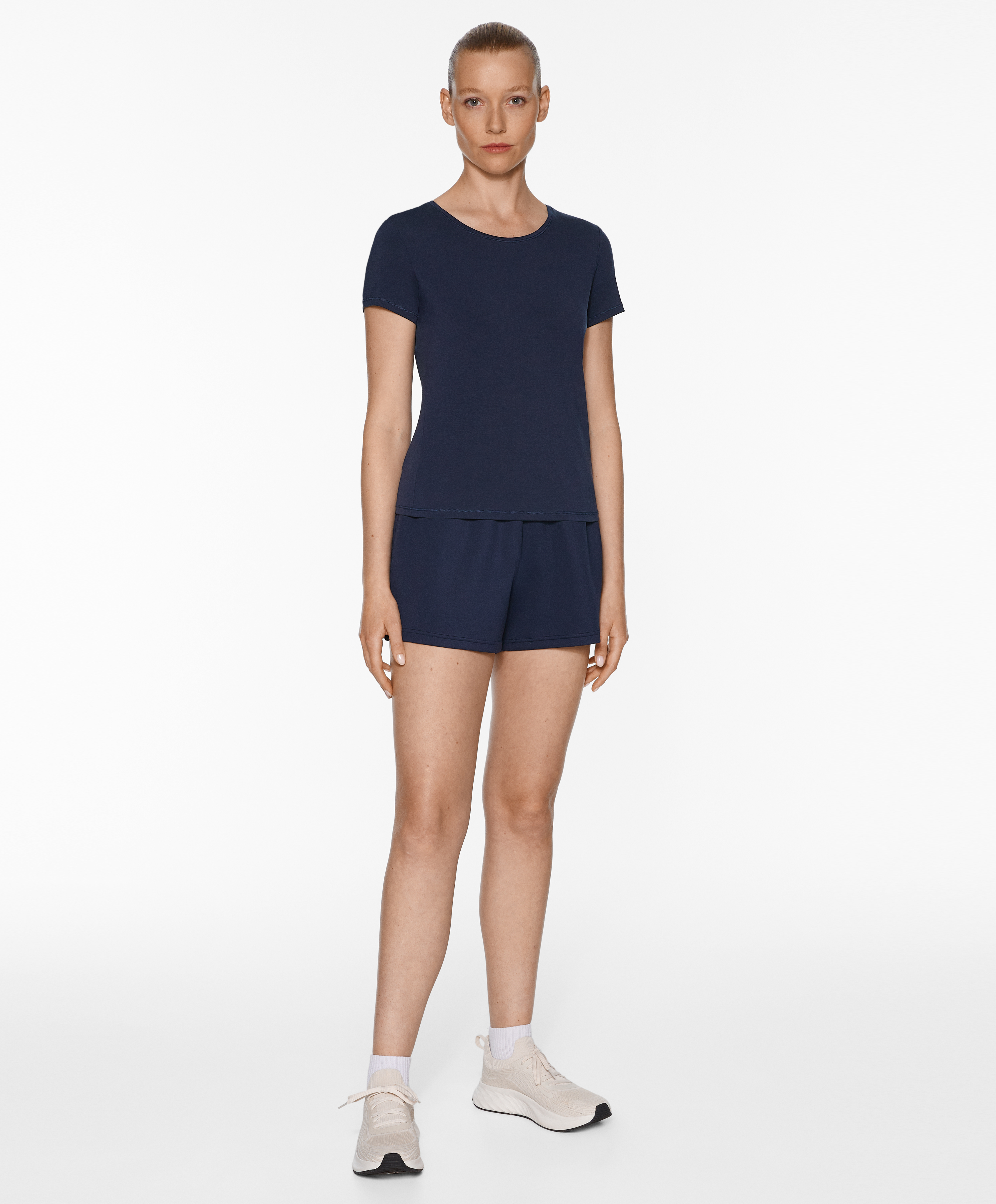 Short sleeve lyocell blend T-shirt