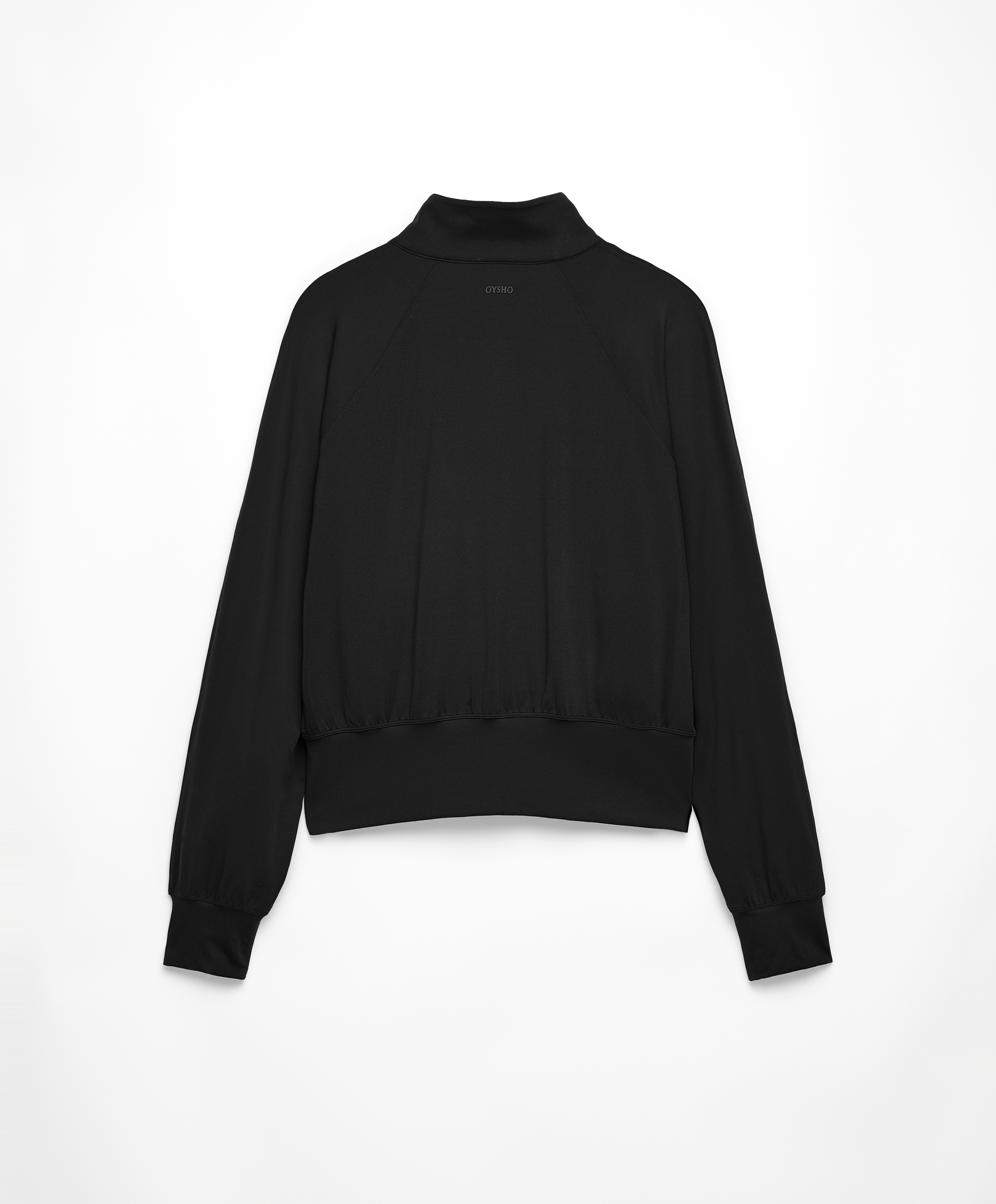 Sweatshirt with half-length zip