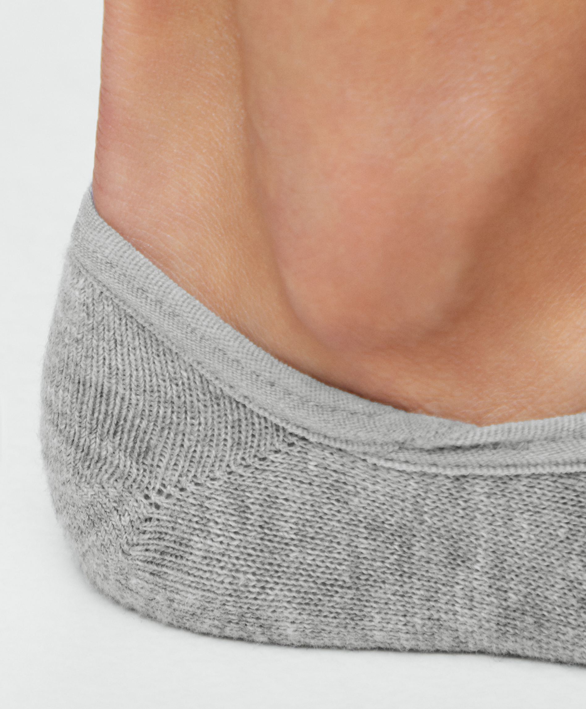 3 pairs of high-cut cotton blend invisible sports socks