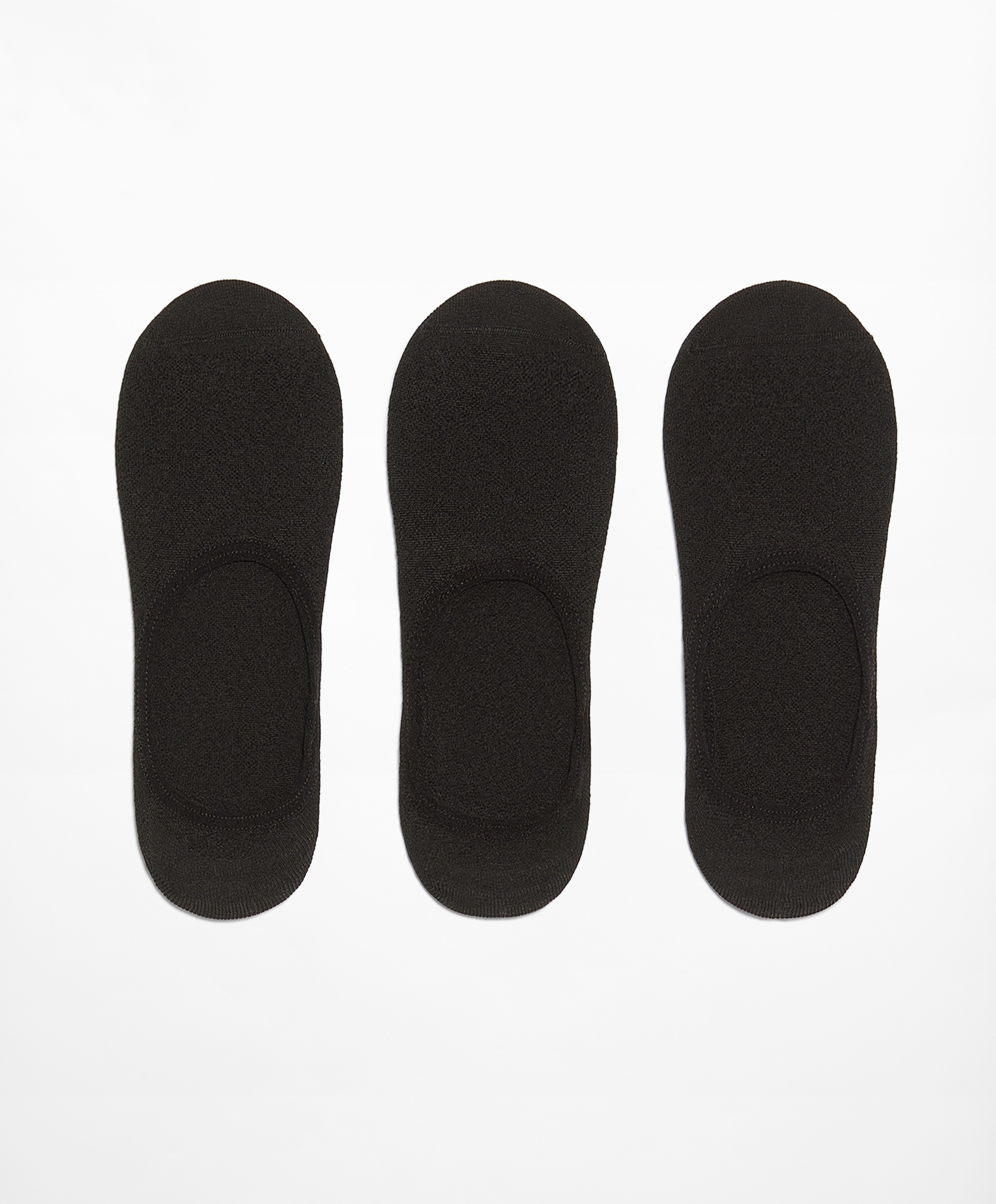 3 pairs of medium-cut invisible polyamide blend sports sneaker socks