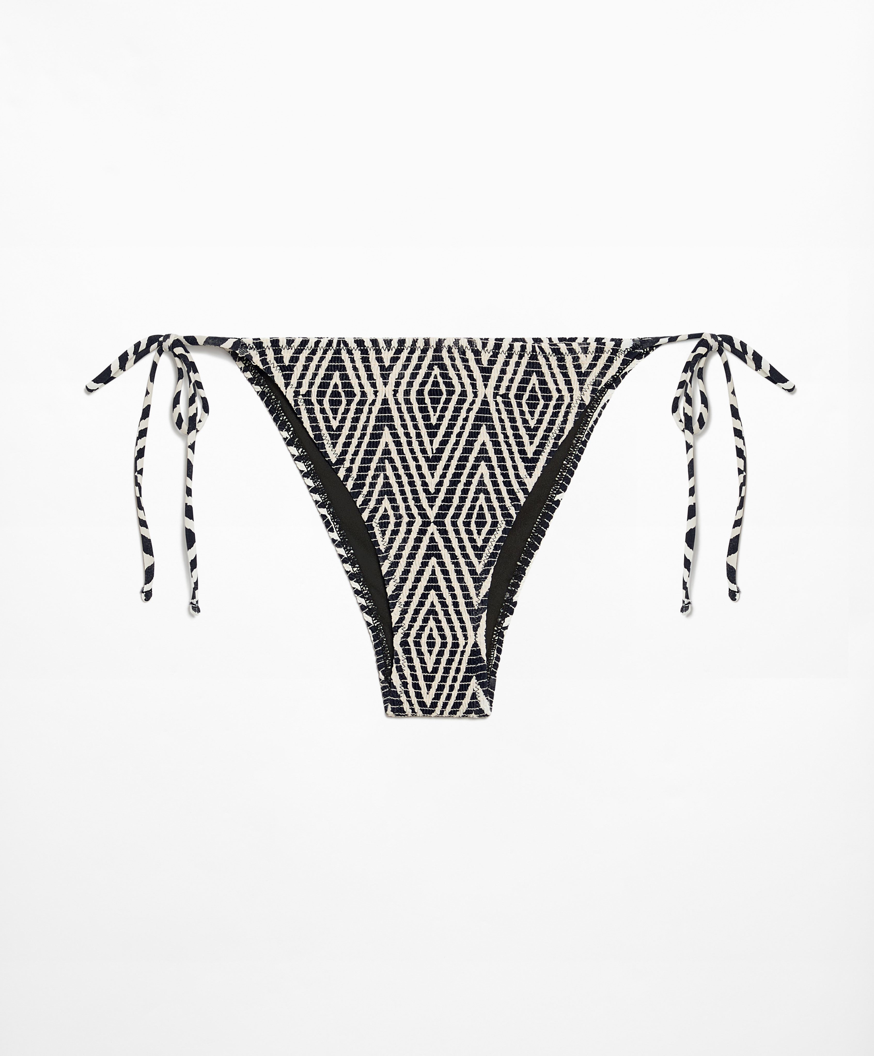 Smock medium-coverage bikini briefs with ties