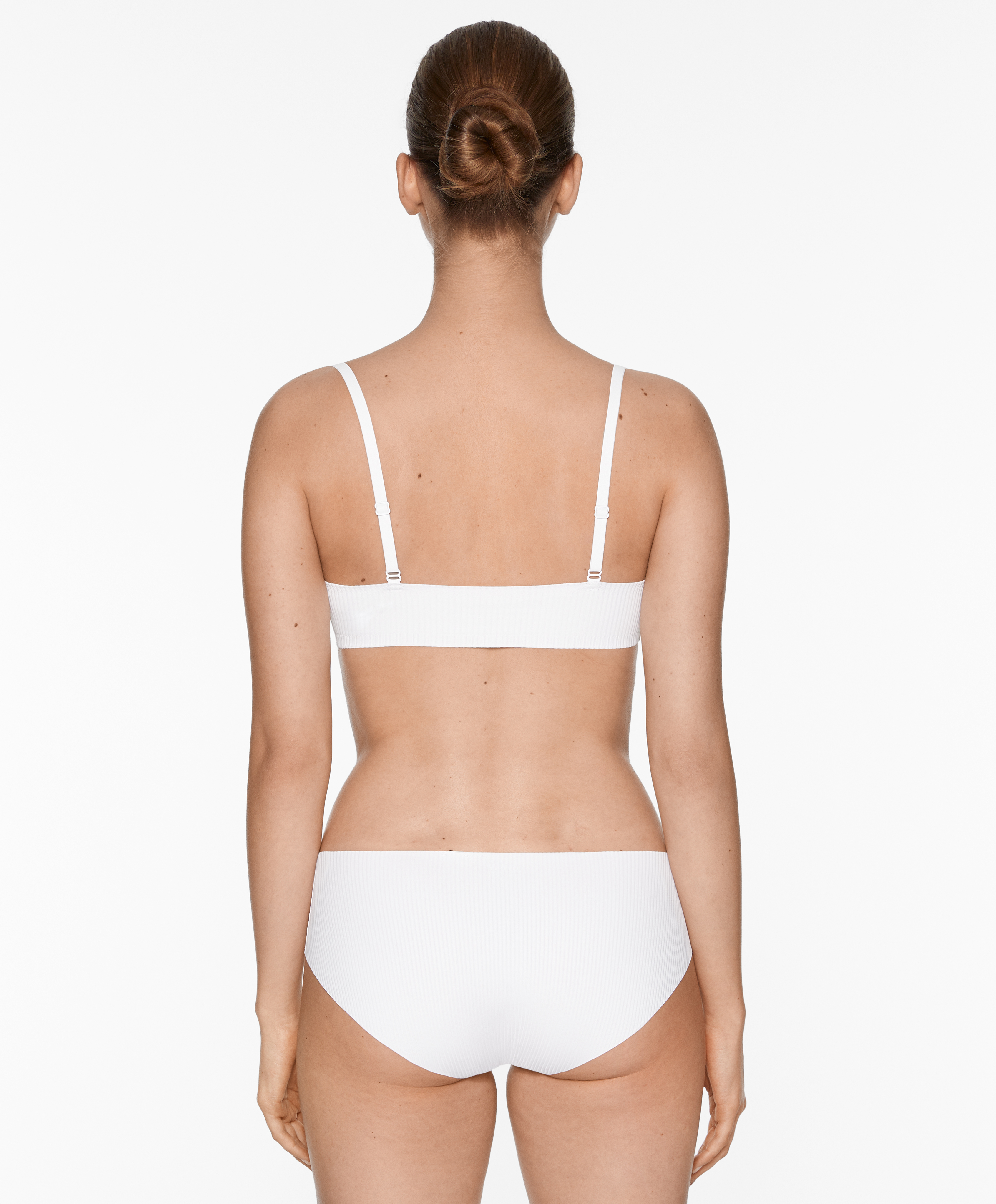 Invisible micro rib bra top