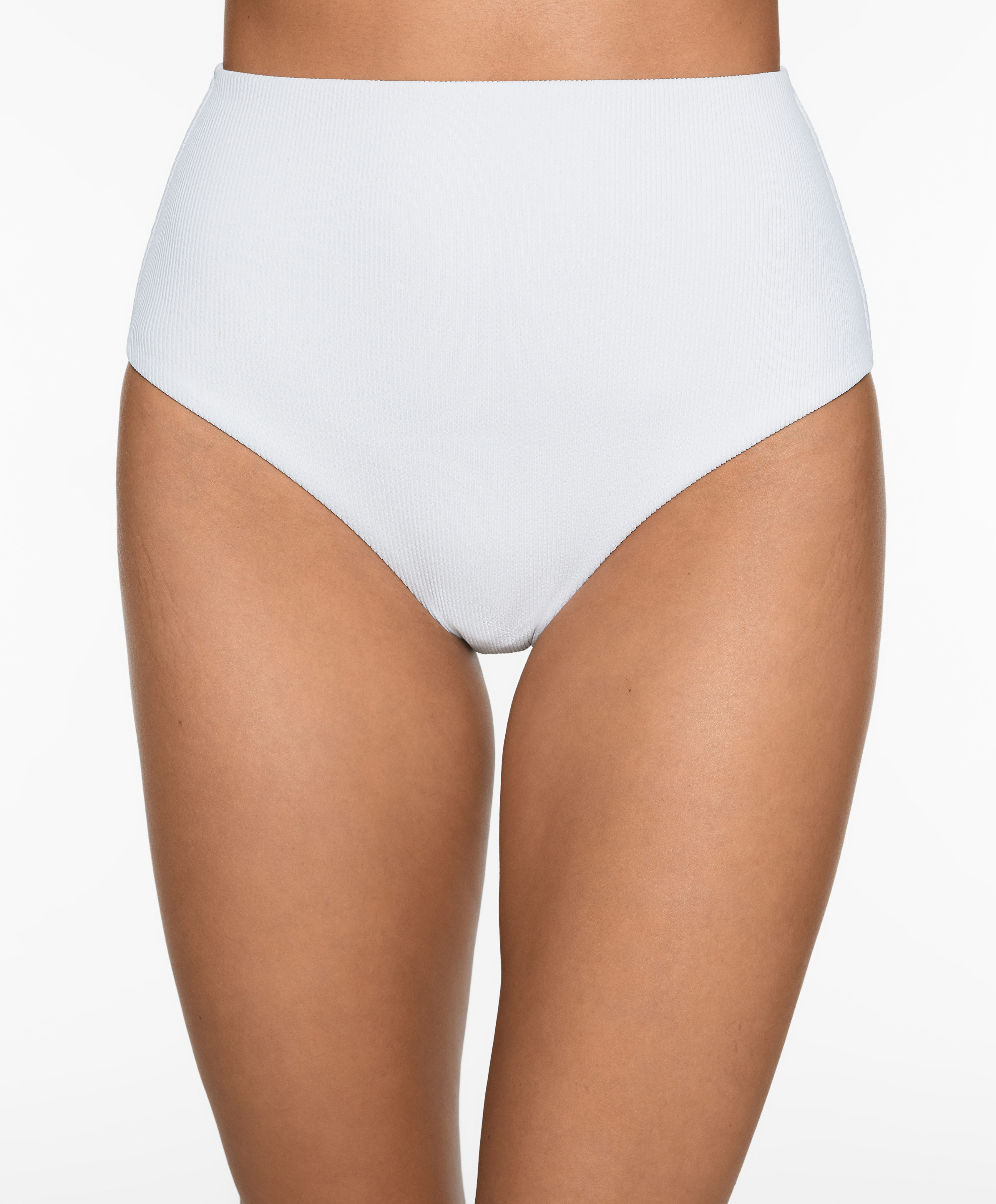 Rib high waisted bikini briefs