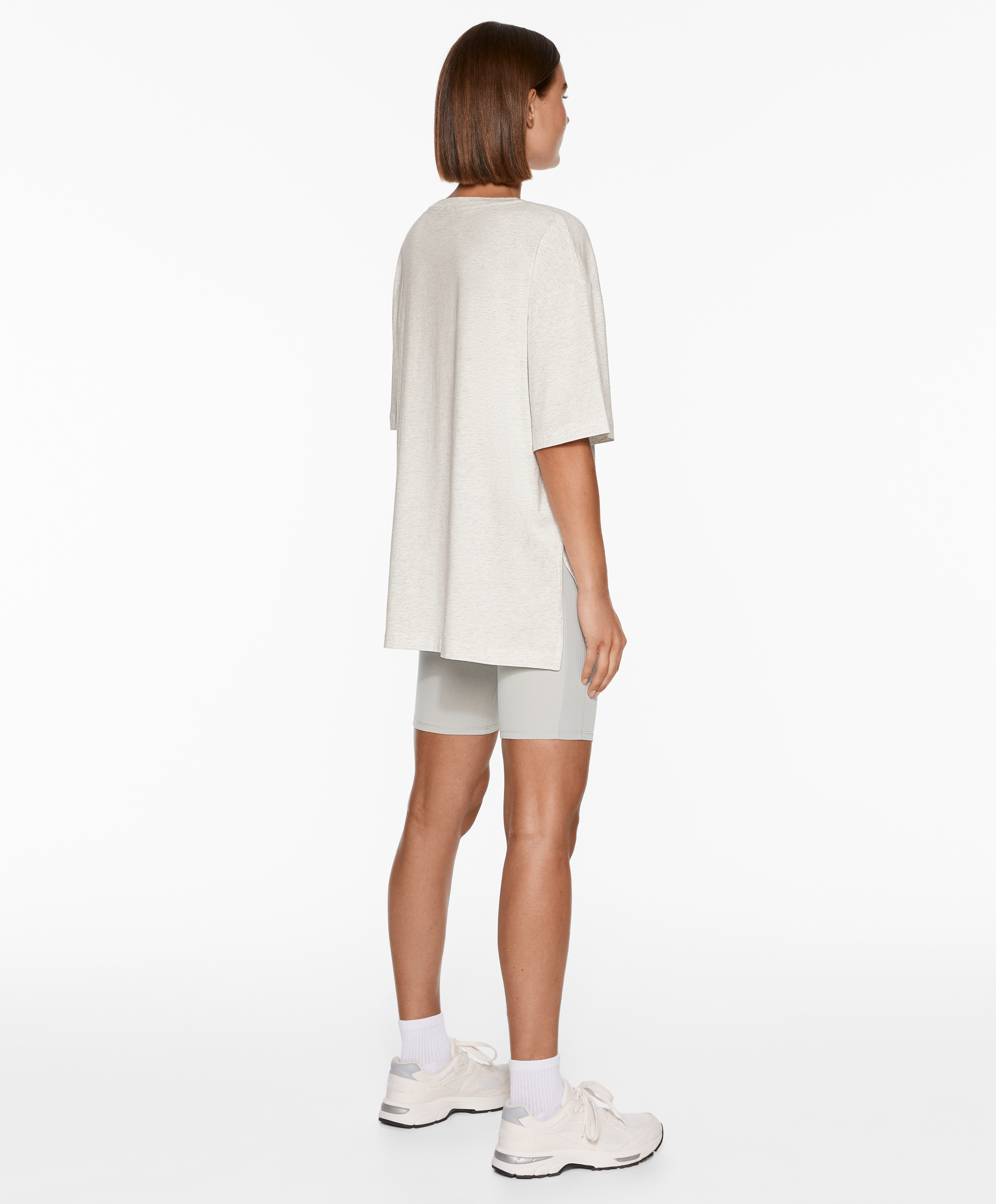 Short sleeve cotton blend T-shirt