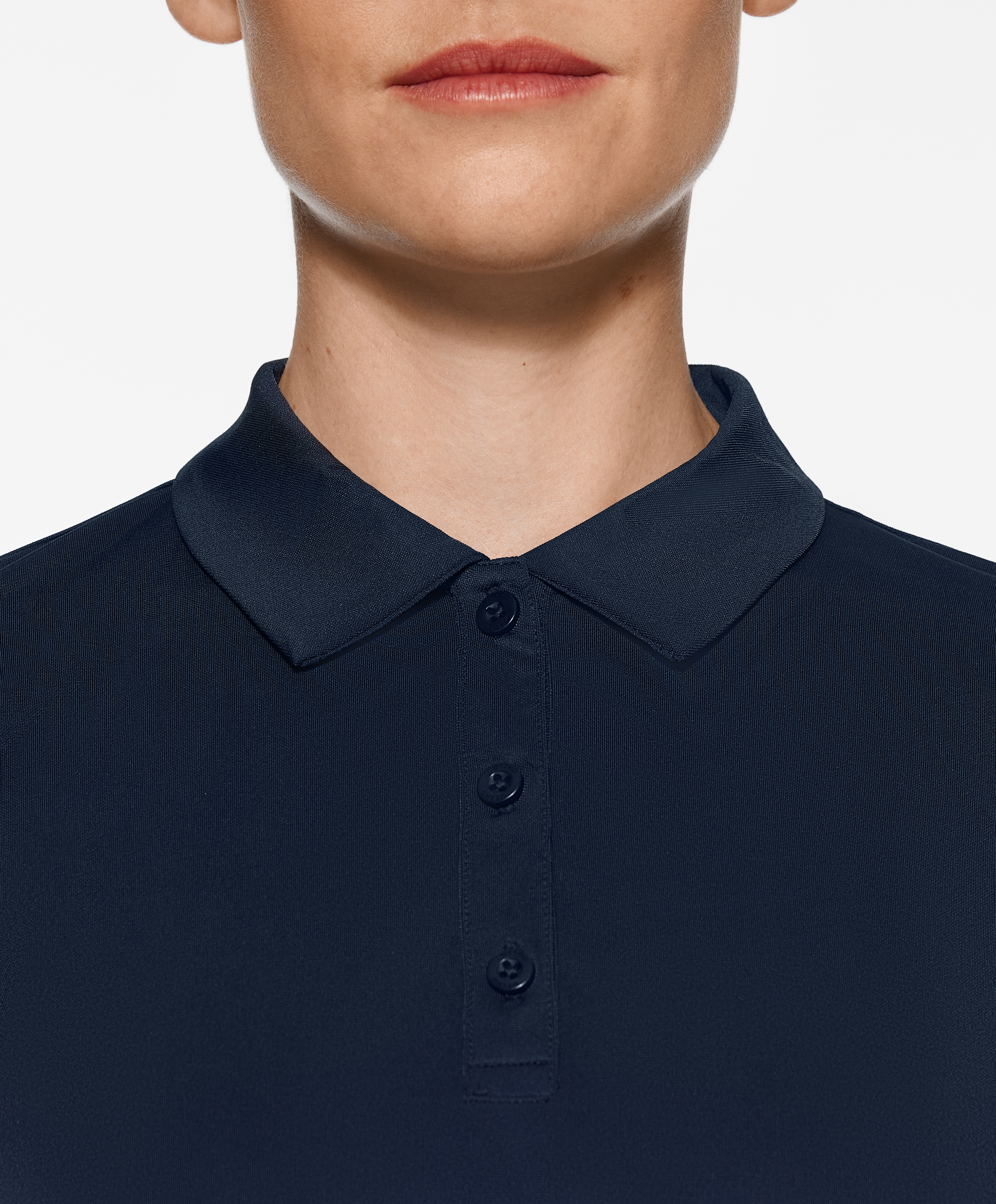 Short-sleeved technical polo shirt
