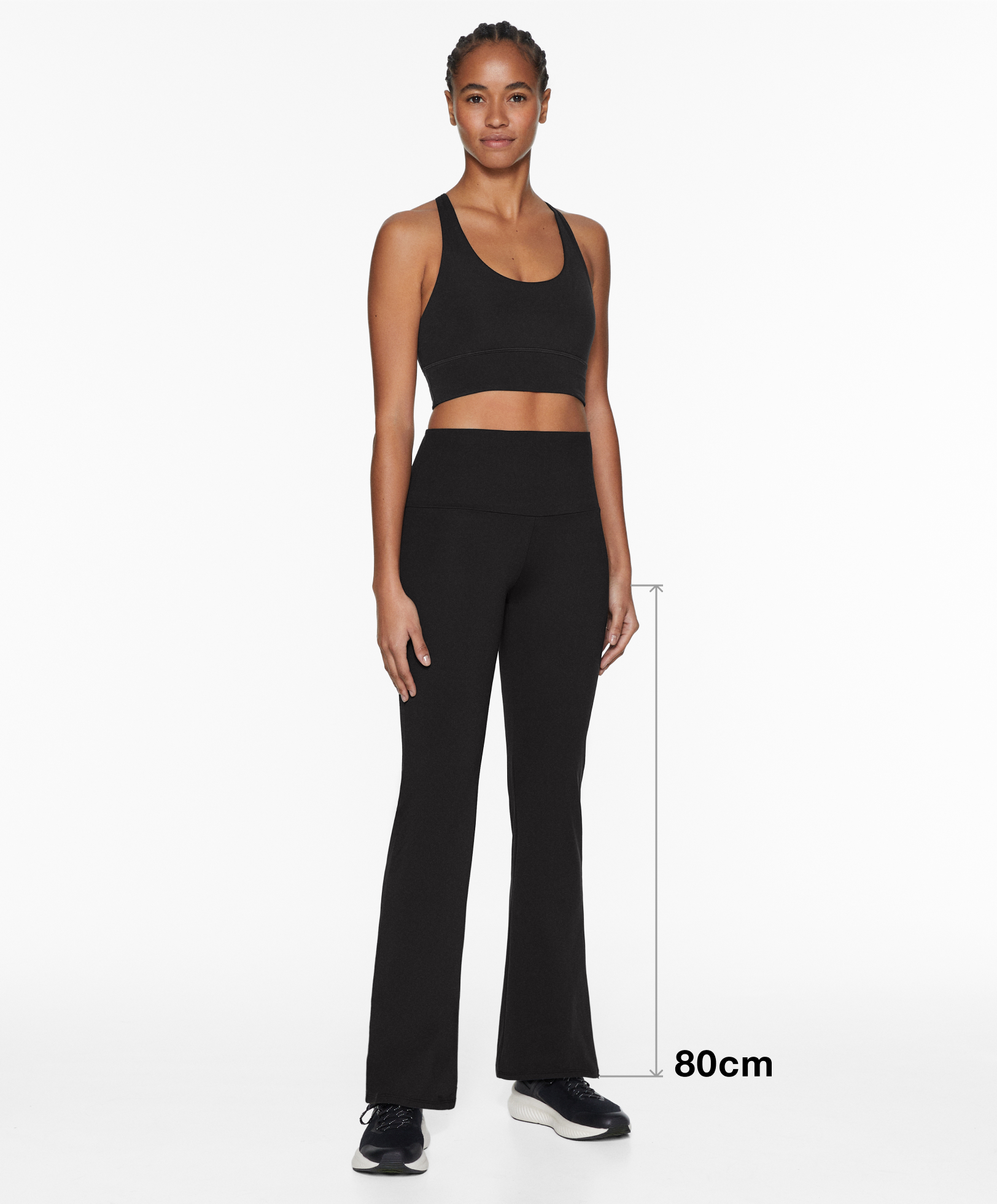 High-rise comfortlux flare trousers