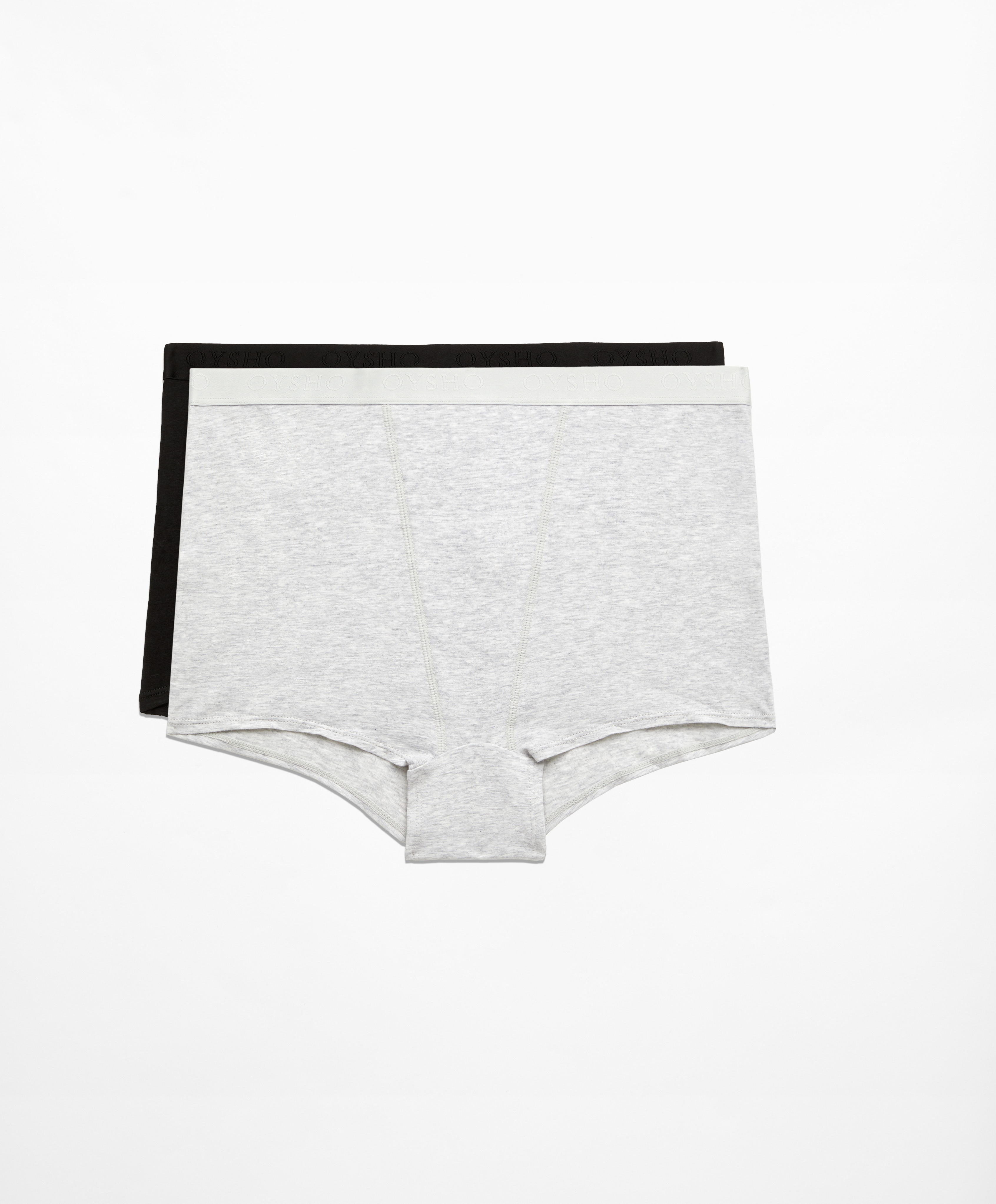 2 cotton blend boxers with logo