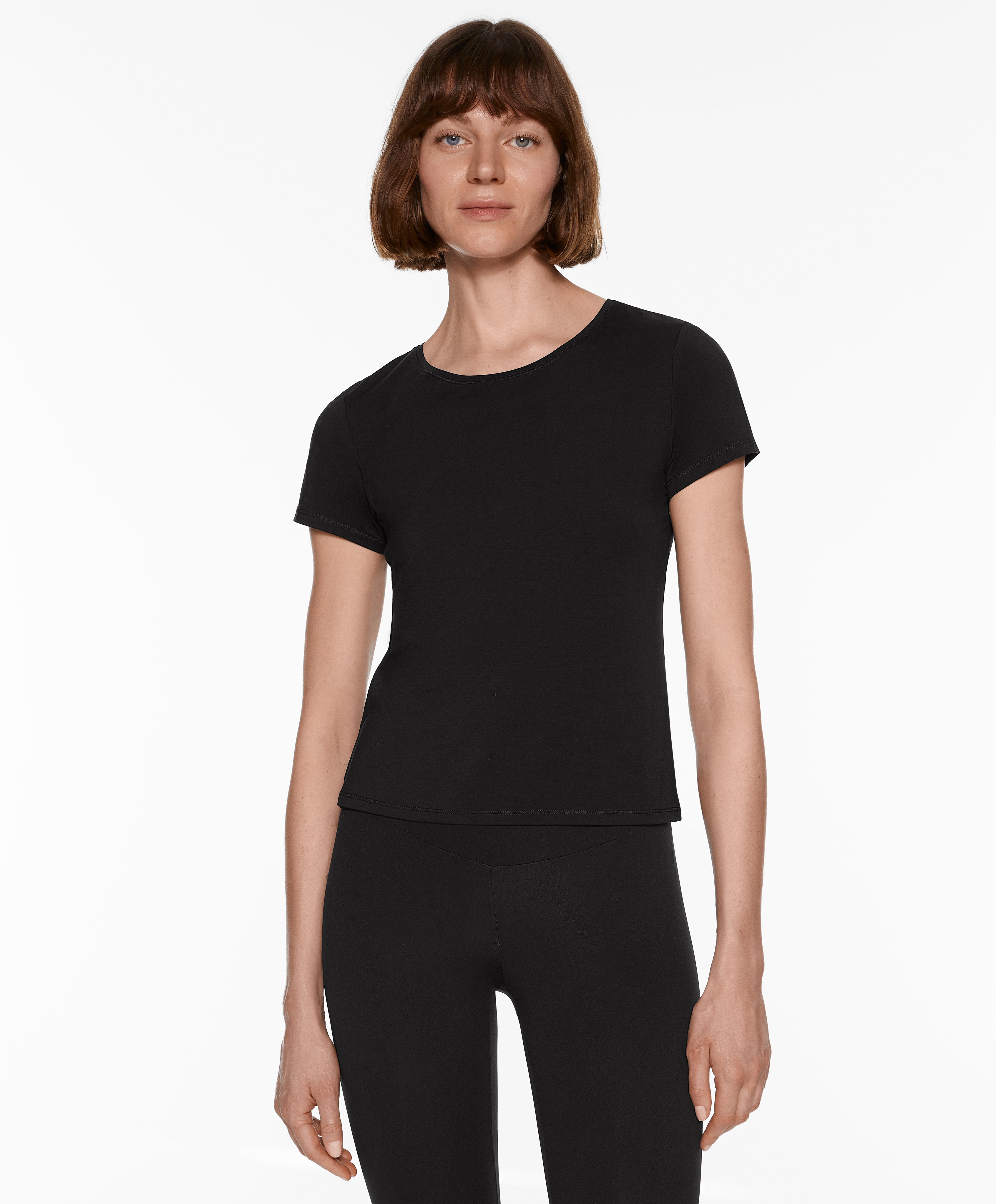 Short sleeve lyocell blend T-shirt