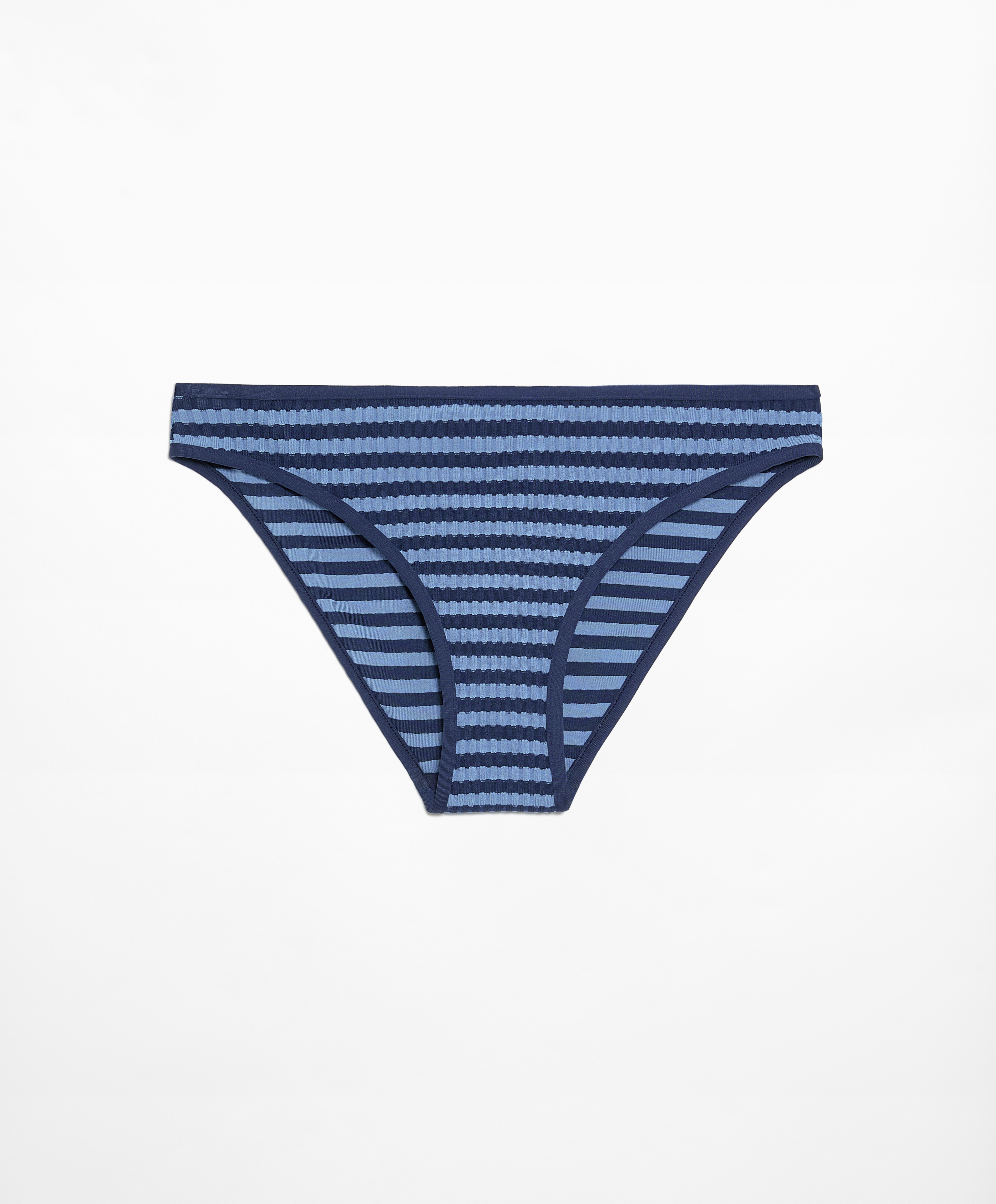 Textured stripe classic bikini briefs