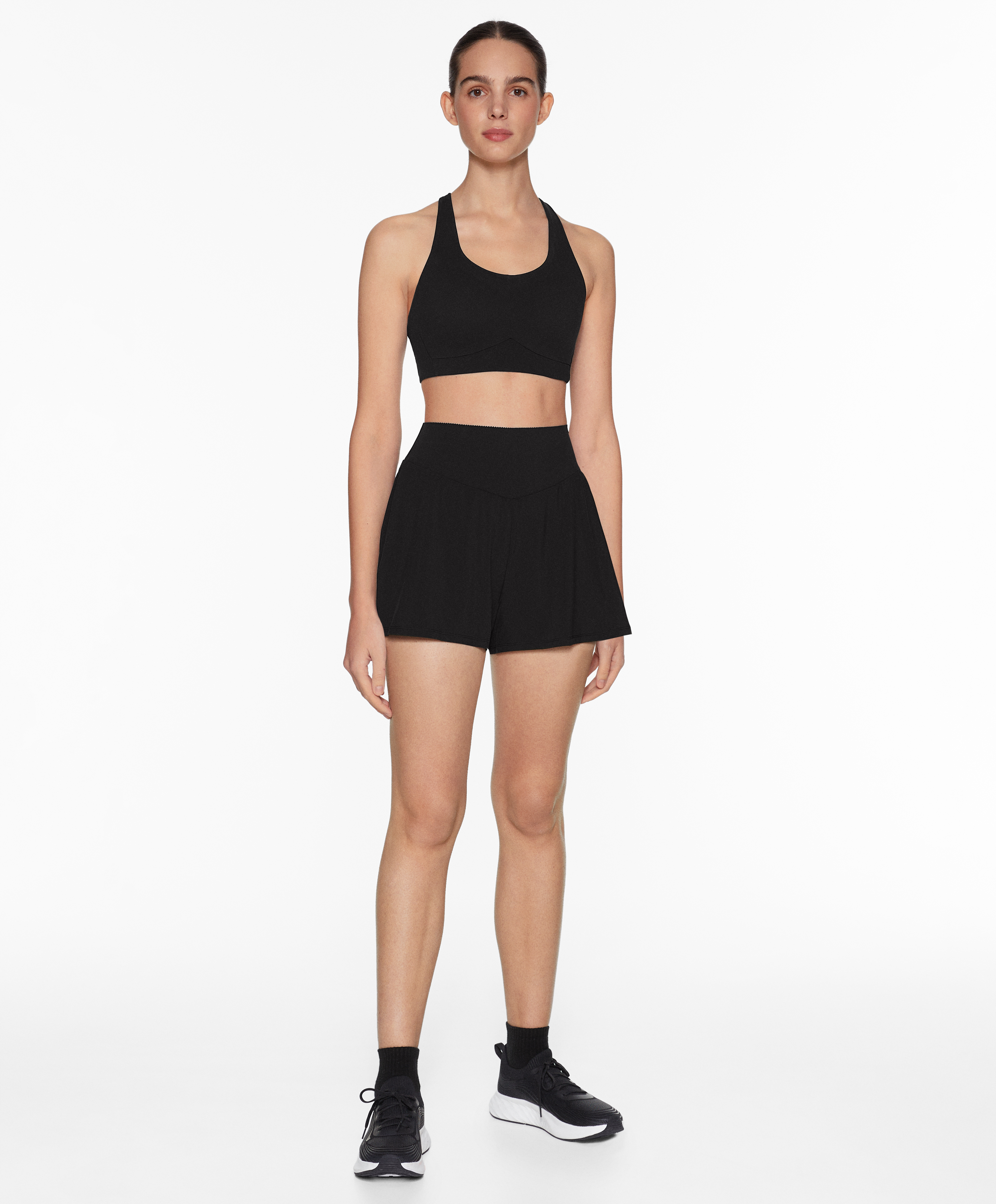 Compressive 10cm shorts with pocket