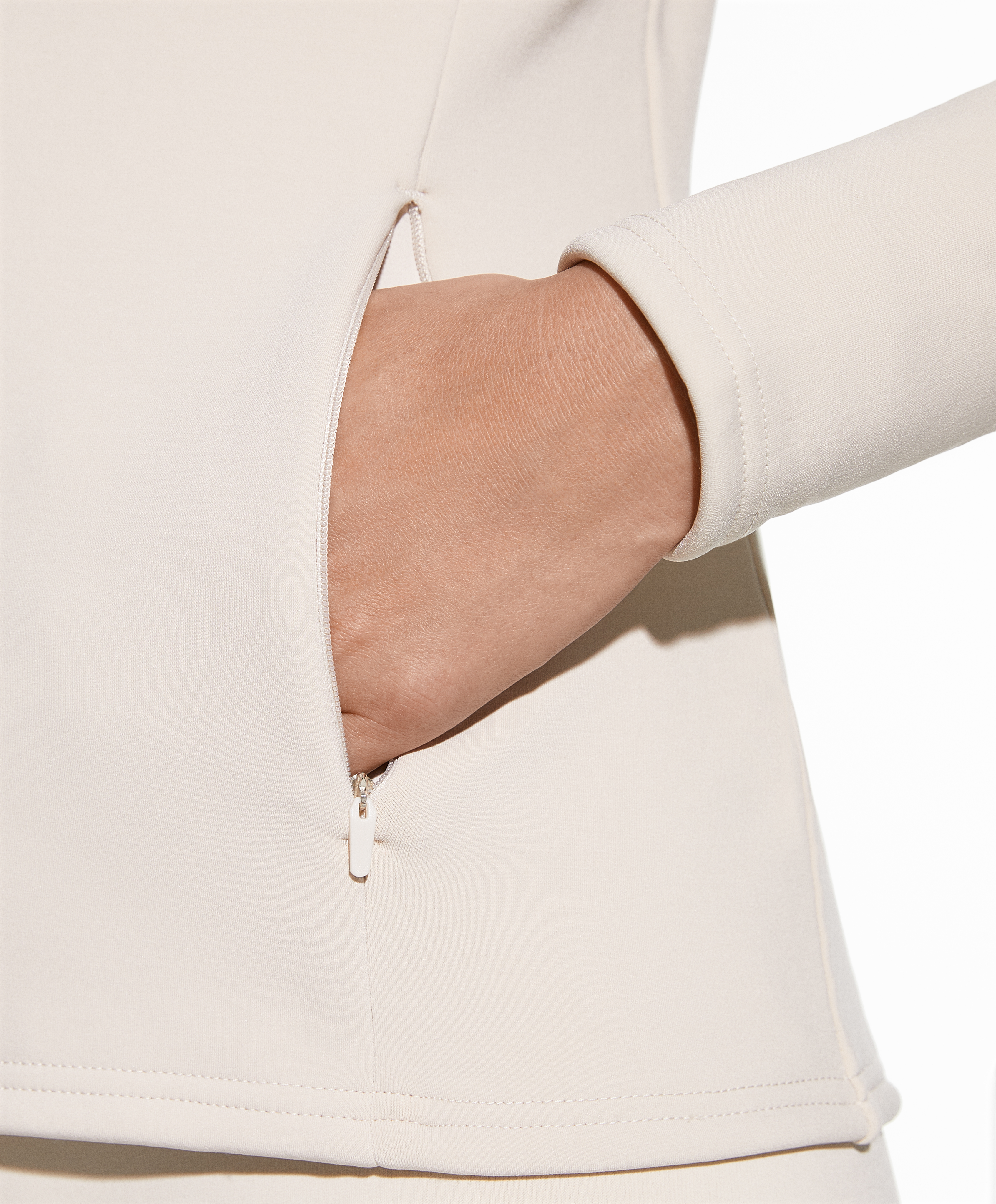 Super-extra-warm seamless technical jacket