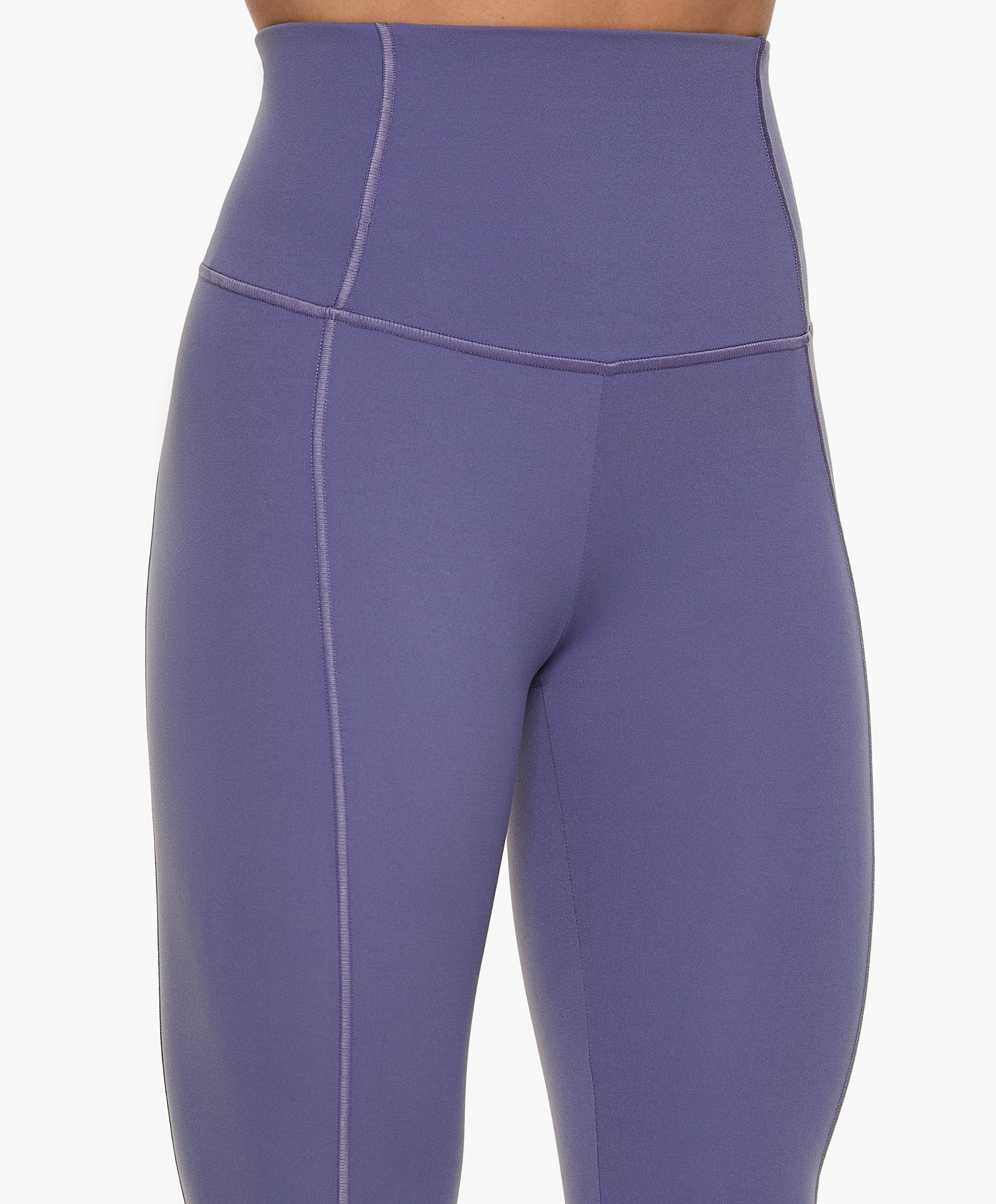 Comfortlux super-high-rise 65cm ankle-length leggings with overlocking detail