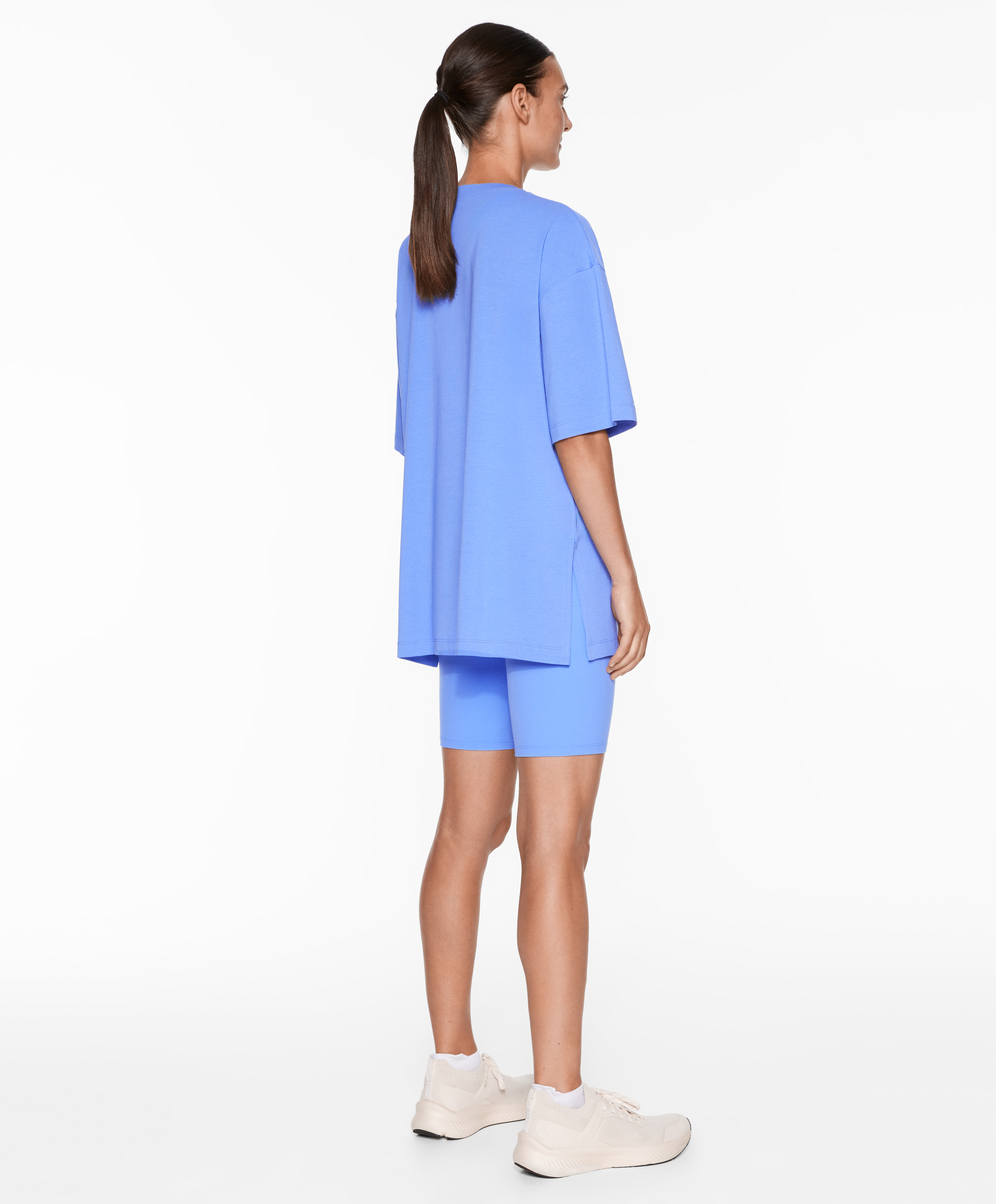 Short sleeve cotton blend T-shirt