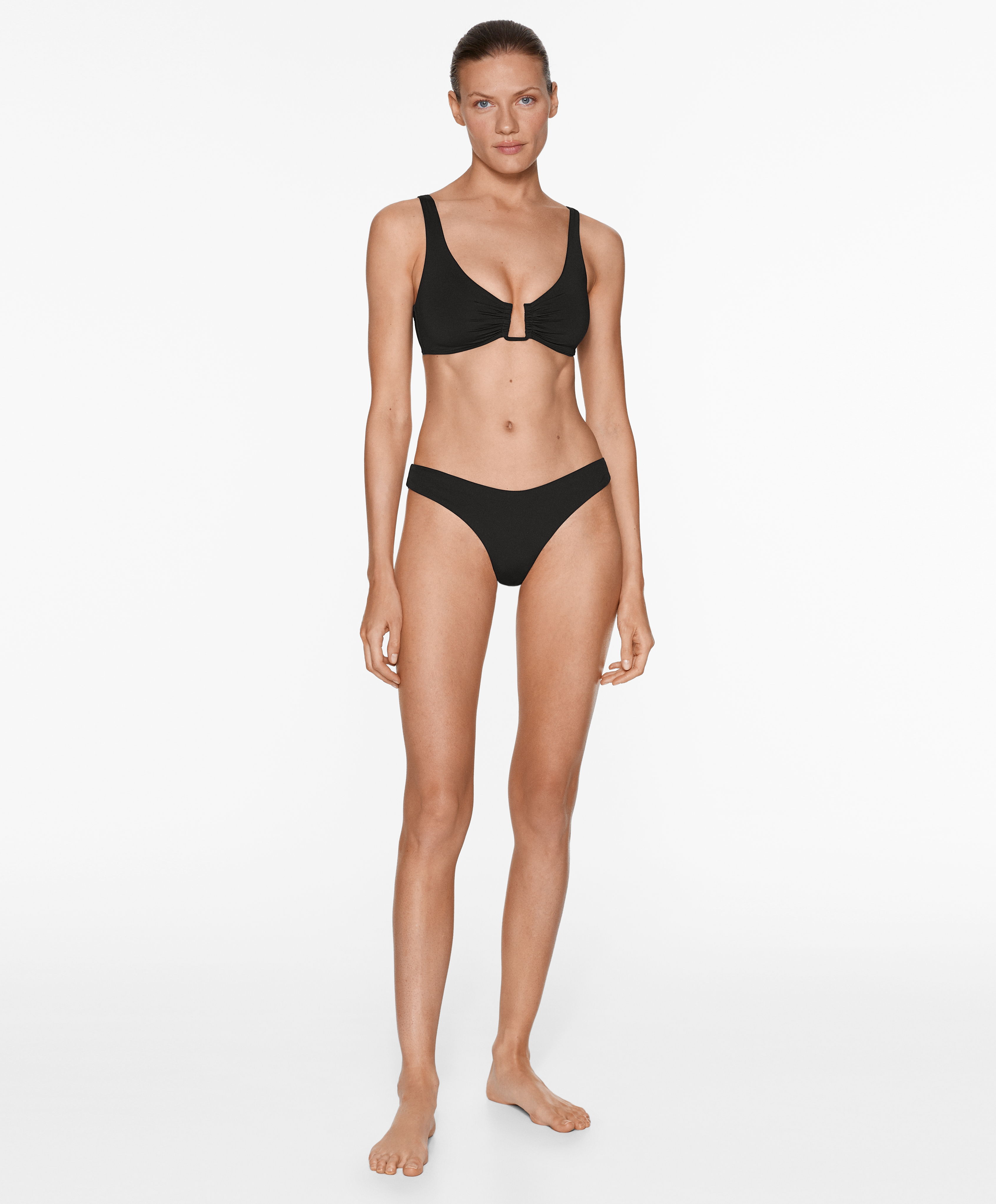 U-cut Brazilian bikini briefs