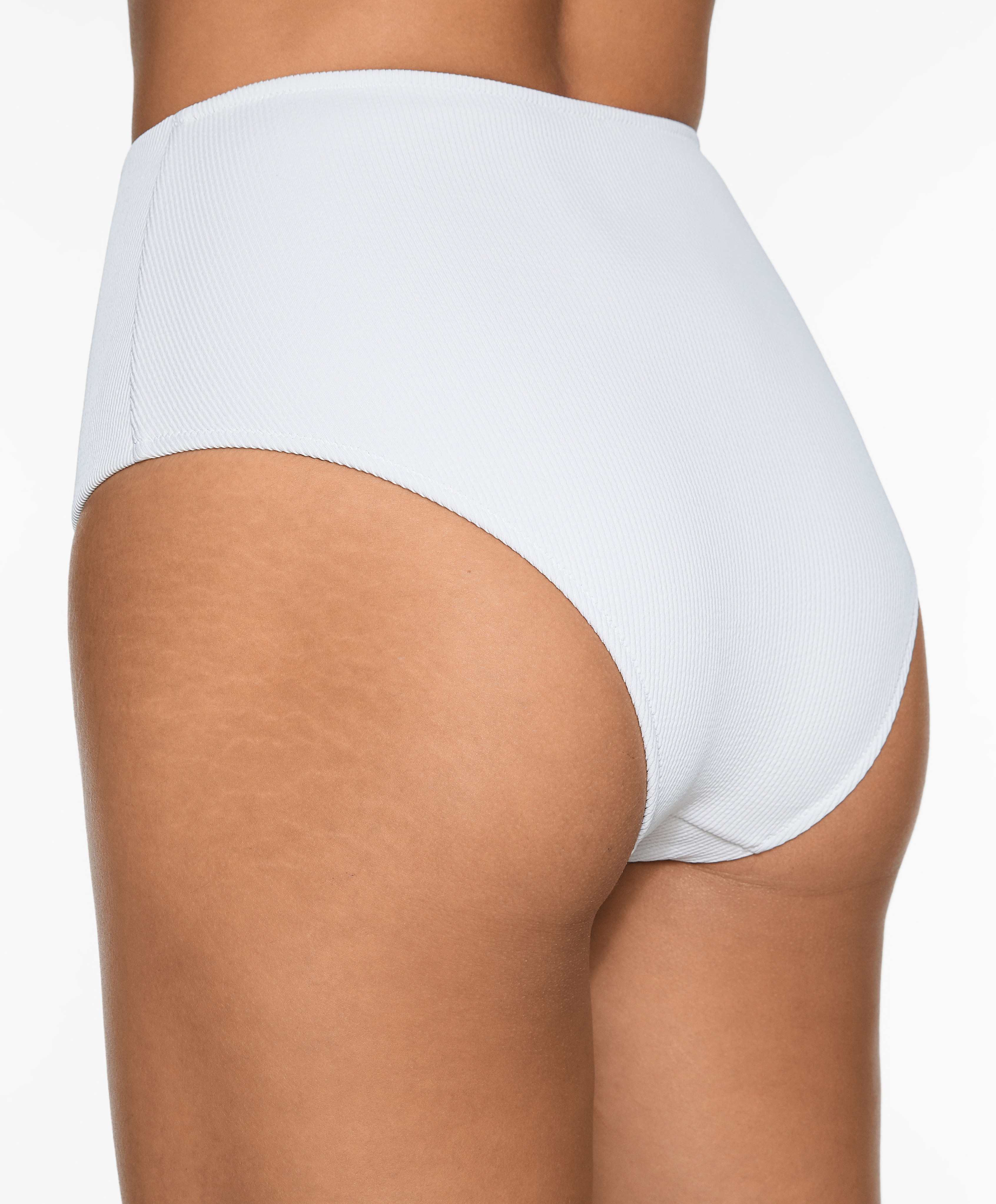 Rib high waisted bikini briefs