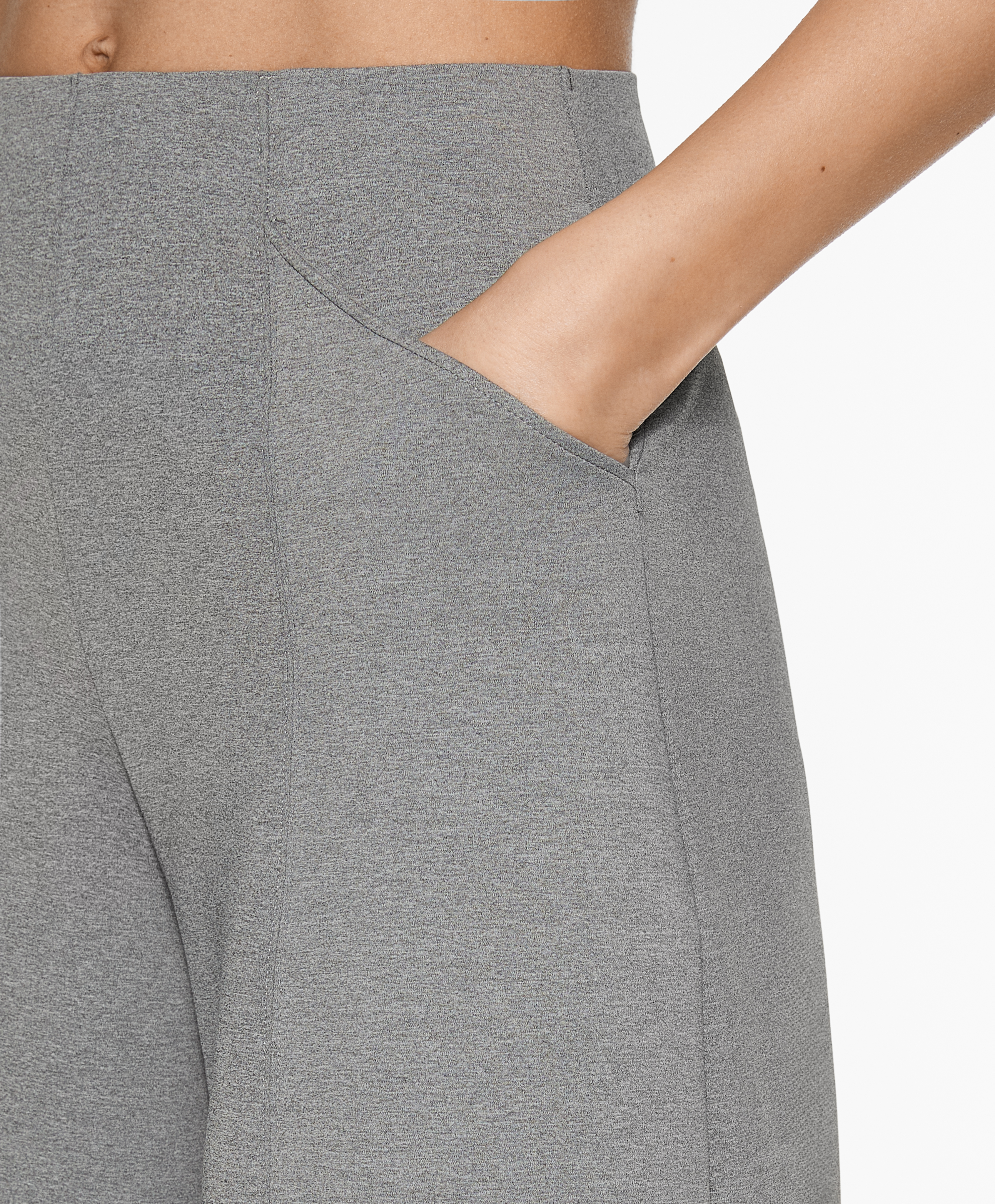 Neoprene-effect wide-leg trousers