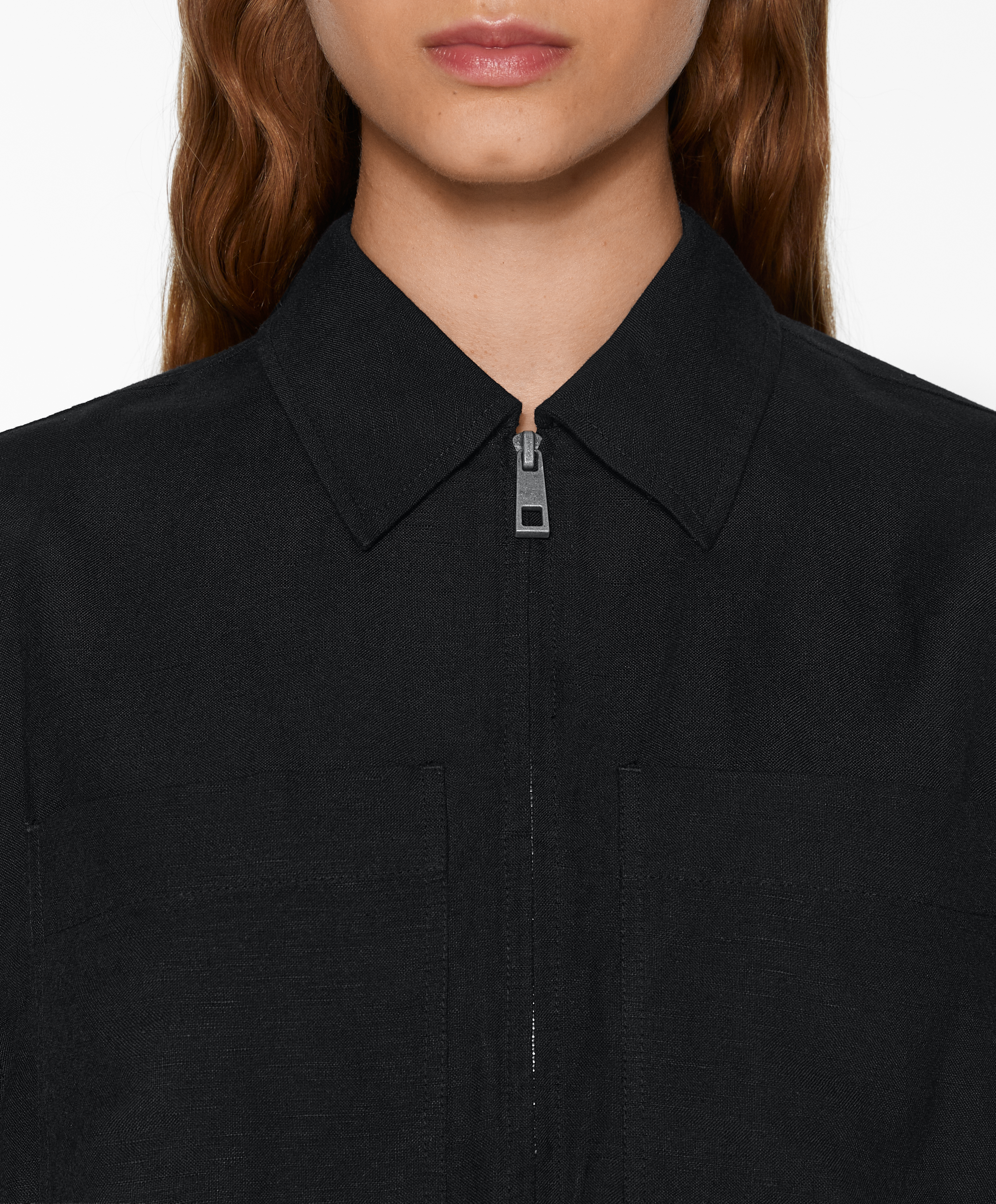 Linen blend jumpsuit