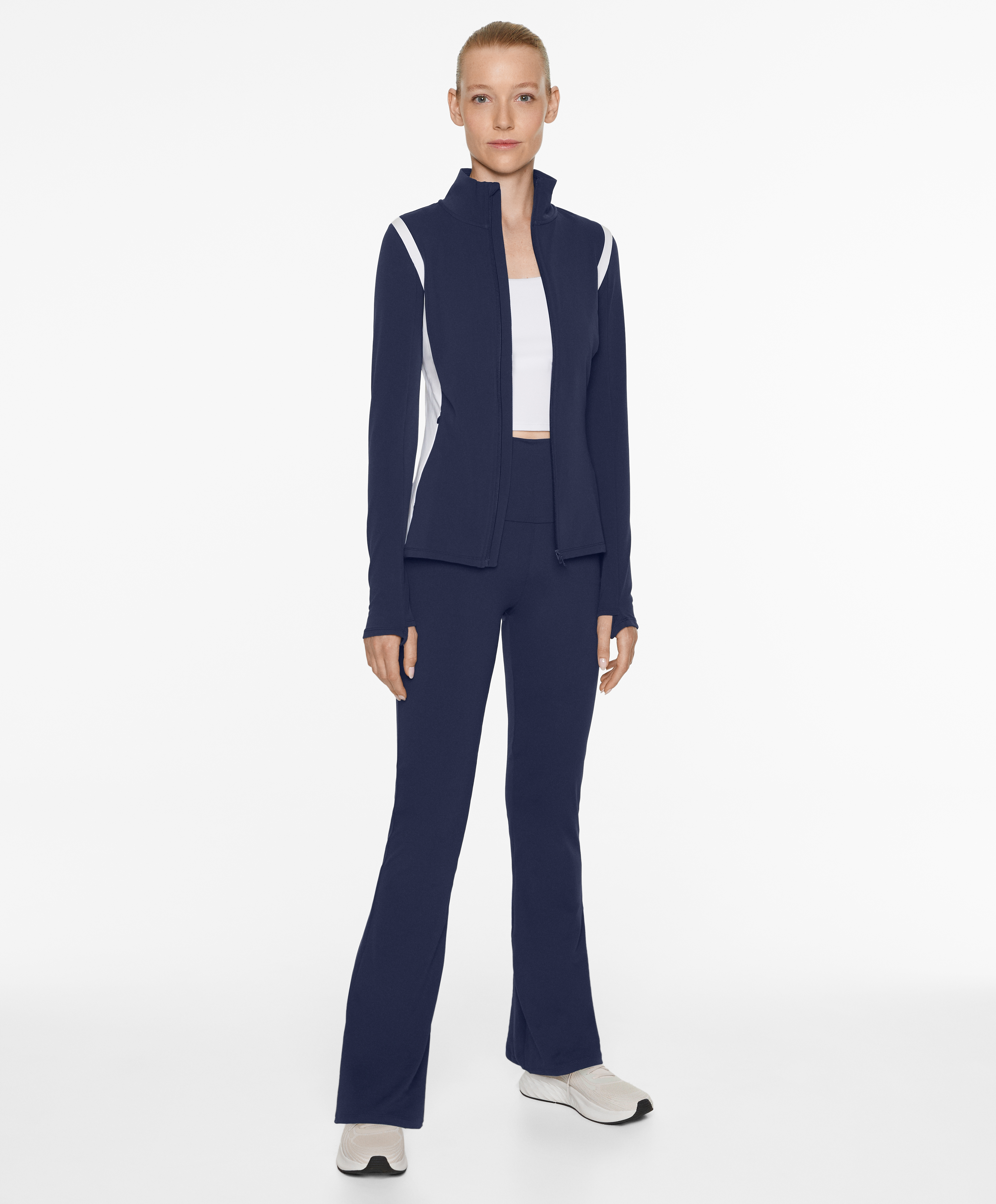 High-rise comfortlux flare trousers