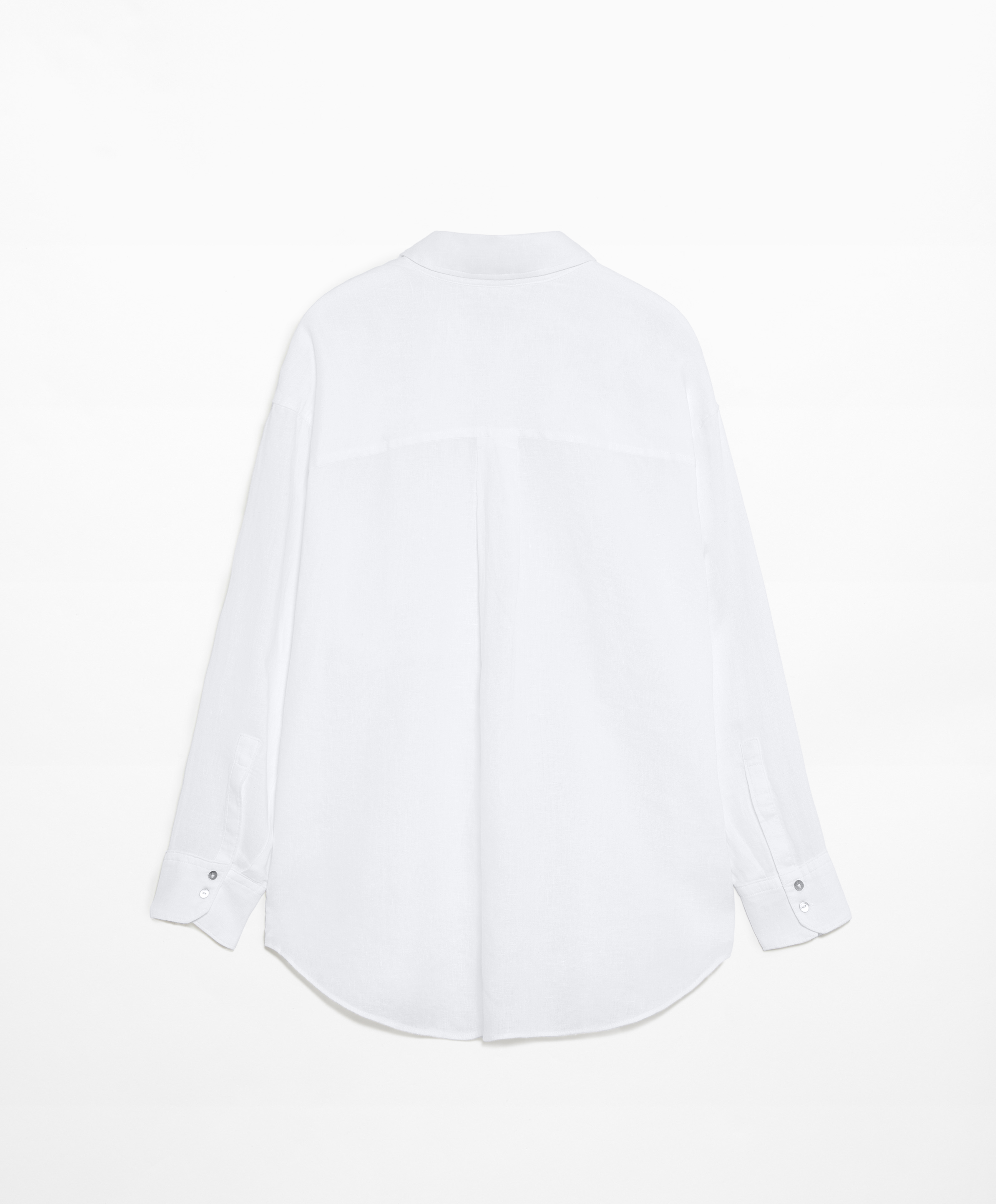 100% linen long-sleeved shirt