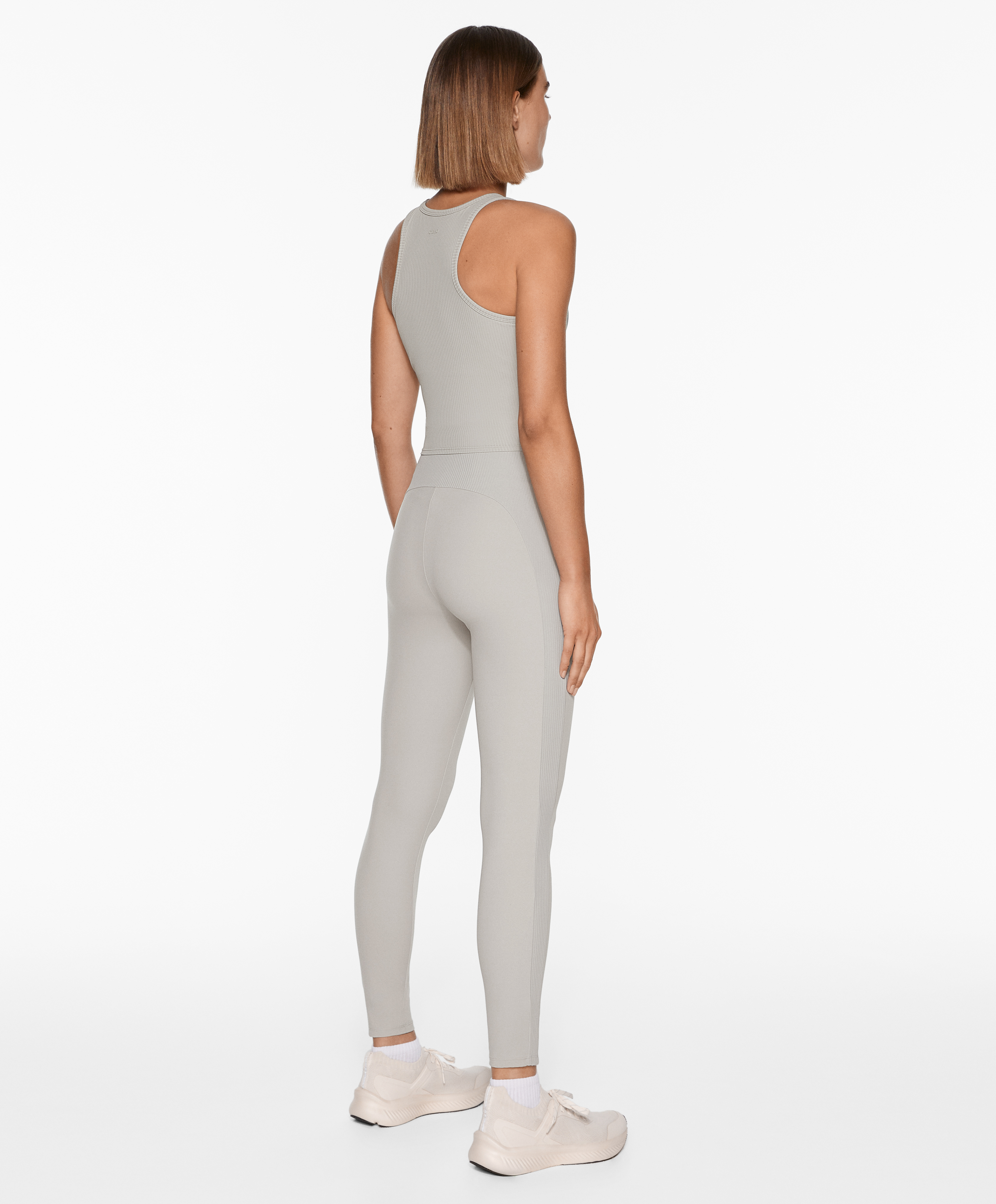 Comfortlux high-rise rib 65cm ankle-length leggings