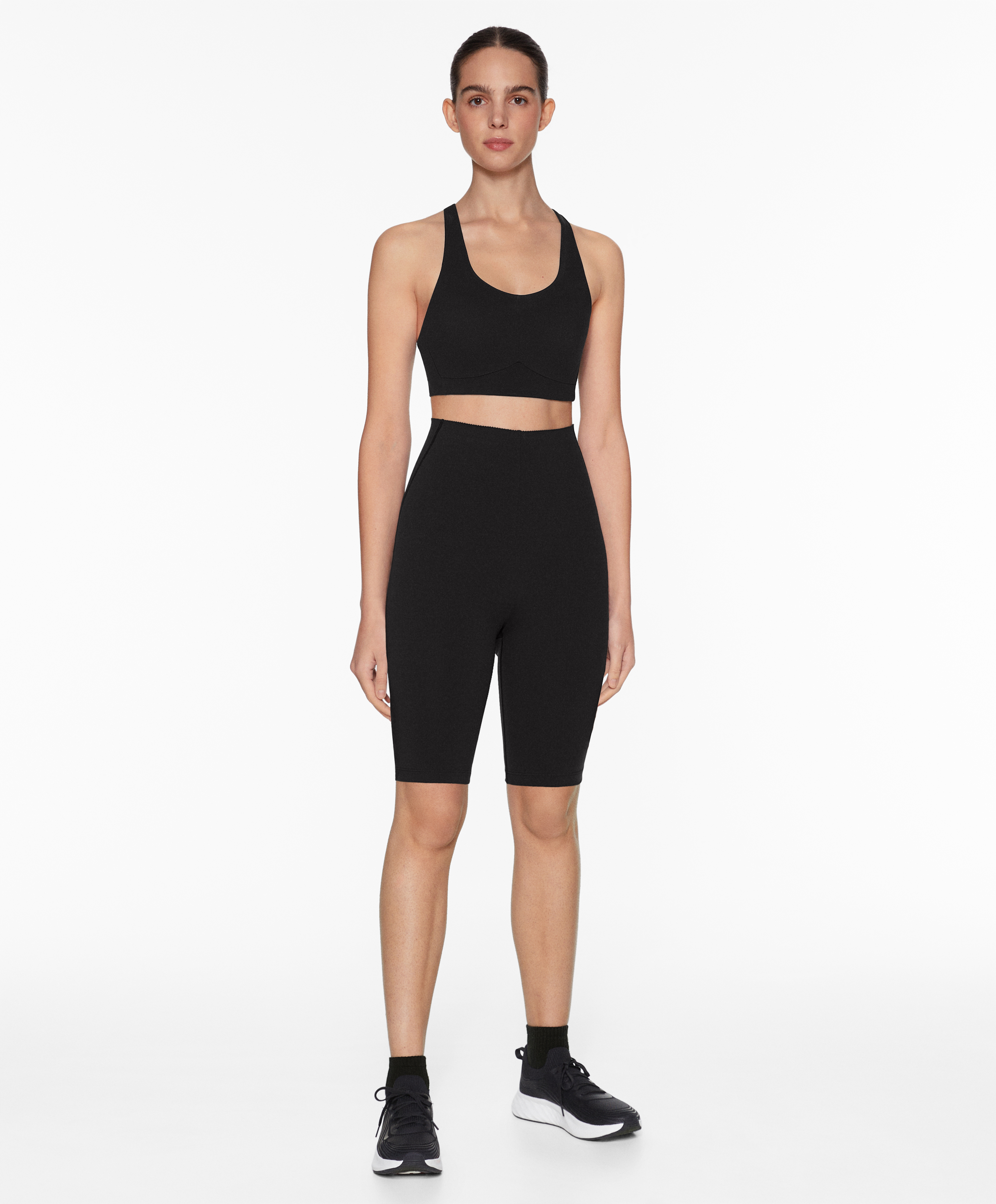 Compressive core control 25cm cycle leggings