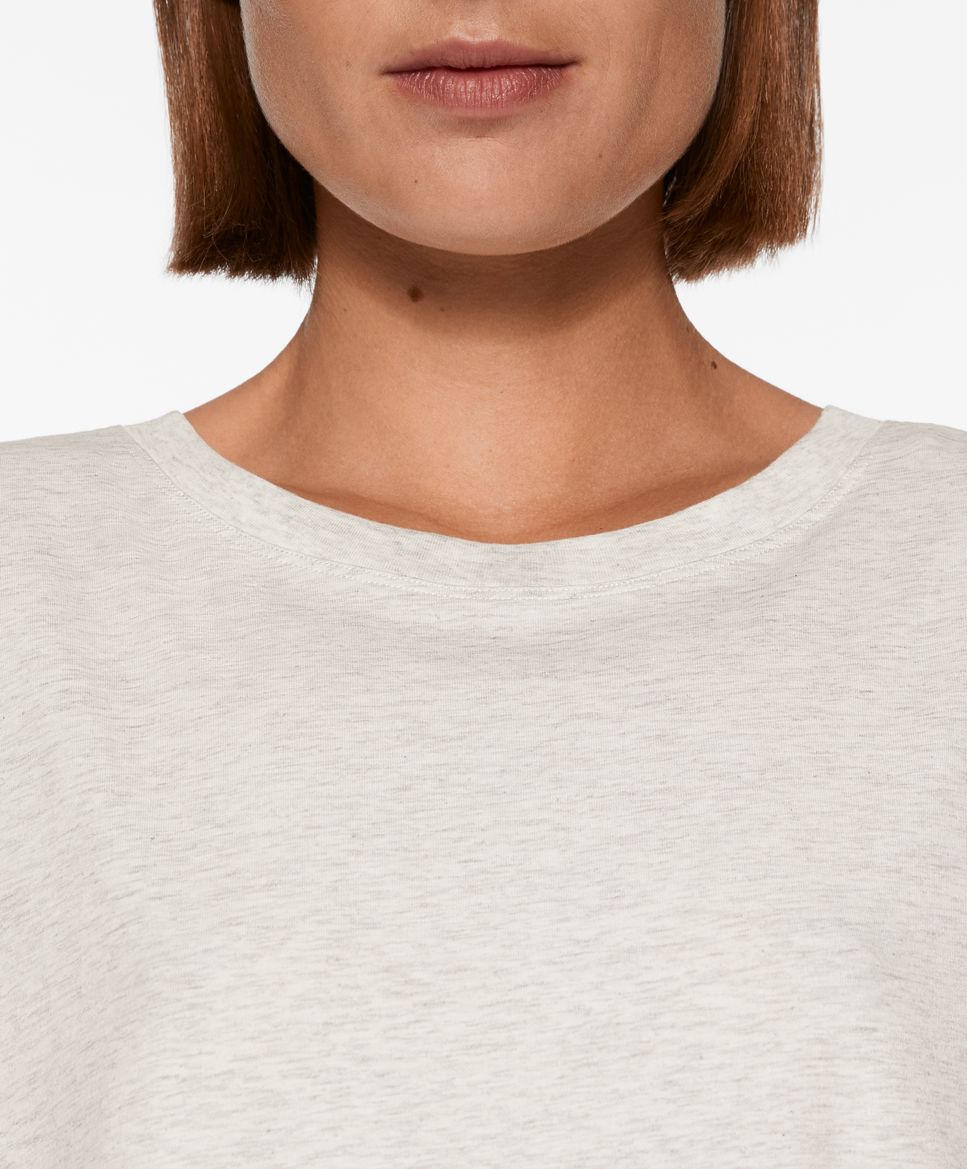 Short sleeve cotton blend T-shirt